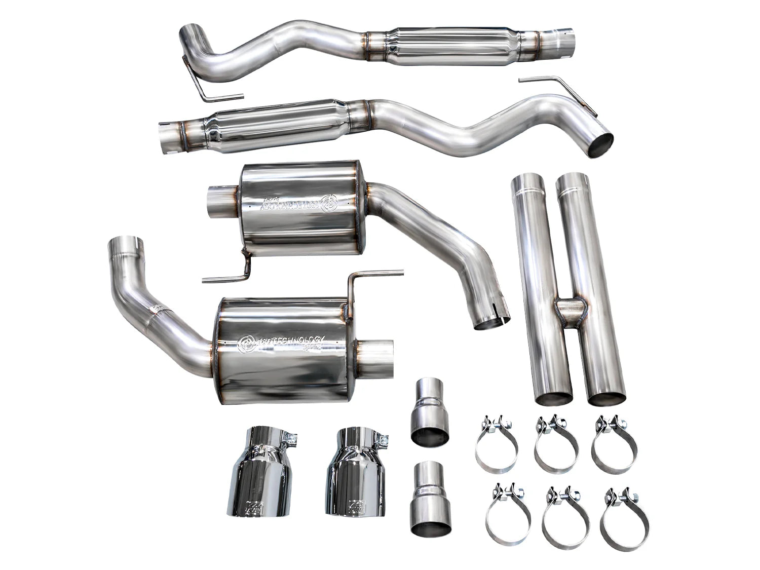 AWE Track-to-Touring Conversion Kit for S650 Ford Mustang GT Fastback - Dual Tips