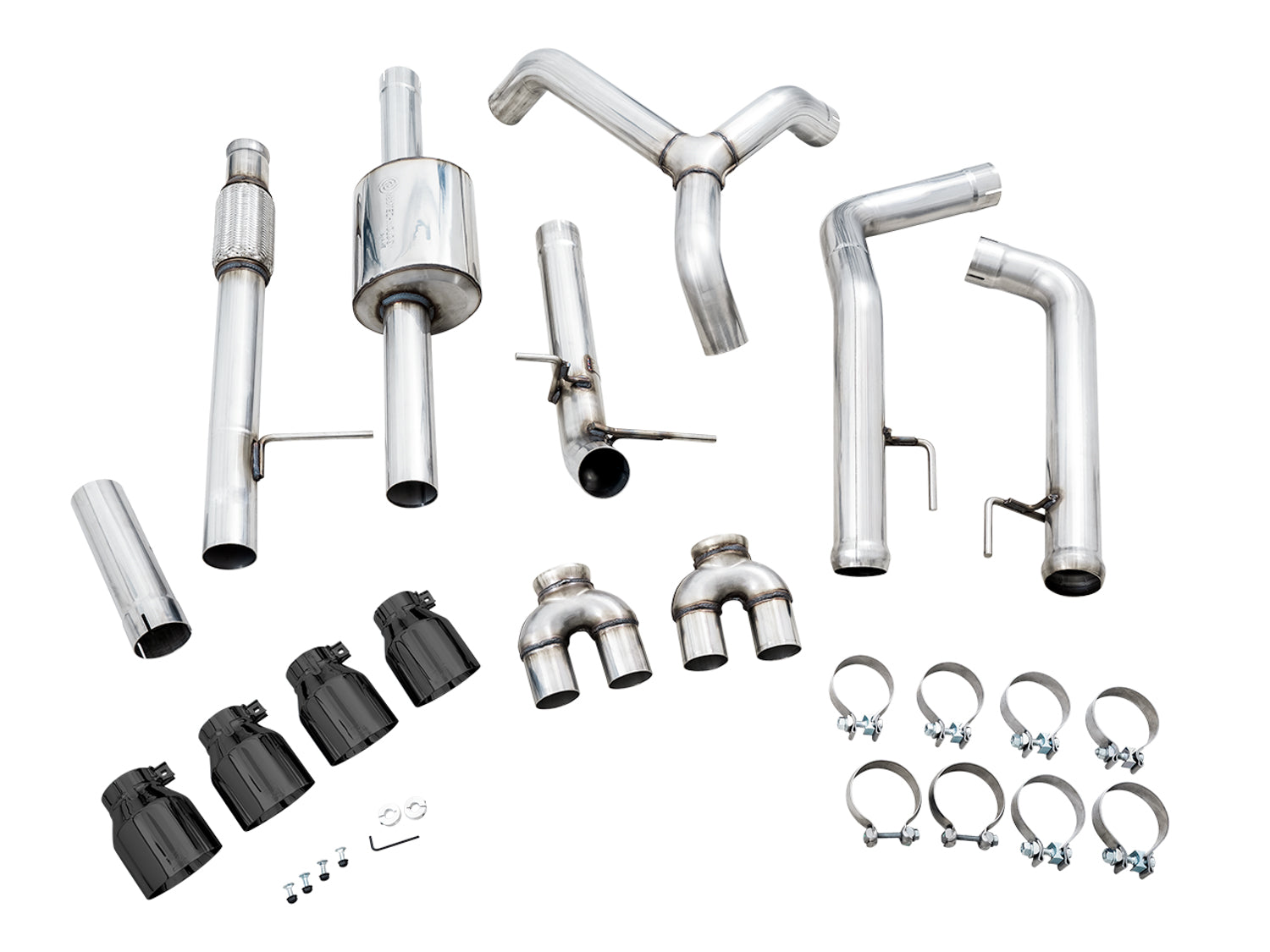 AWE 4th Gen GM 1500 5.3L 0FG Catback Dual Side Exit (Flat Bumper)