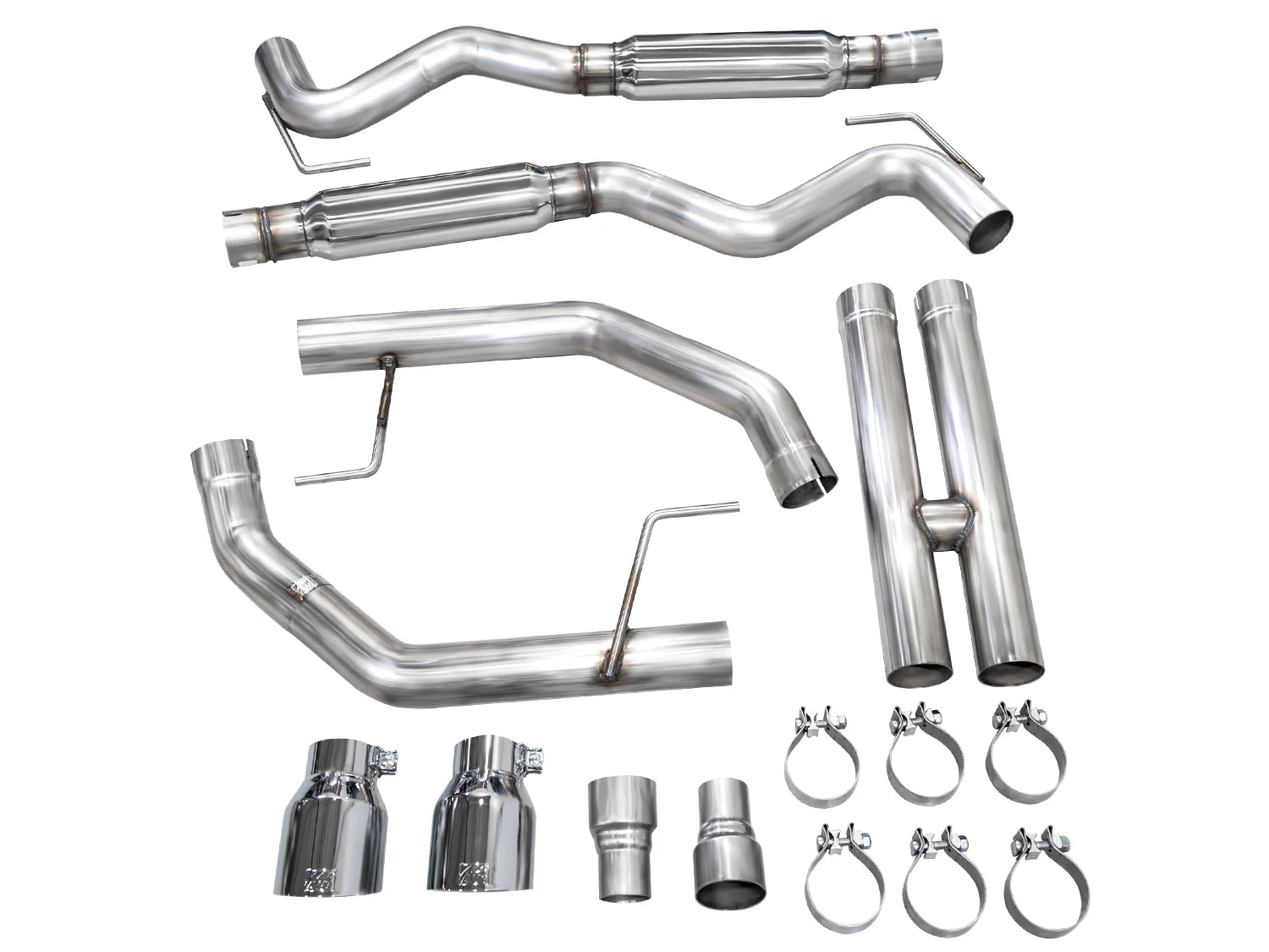AWE Touring-to-Track Conversion Kit for S650 Ford Mustang GT Fastback - Dual Tips