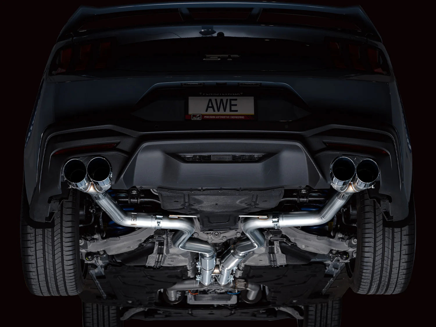 AWE Exhaust Suite for S650 Ford Mustang Quad Tip GT