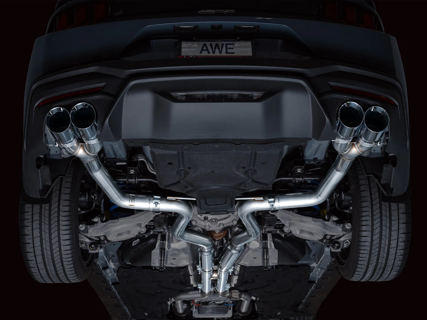 AWE Exhaust Suite for S650 Ford Mustang Quad Tip GT