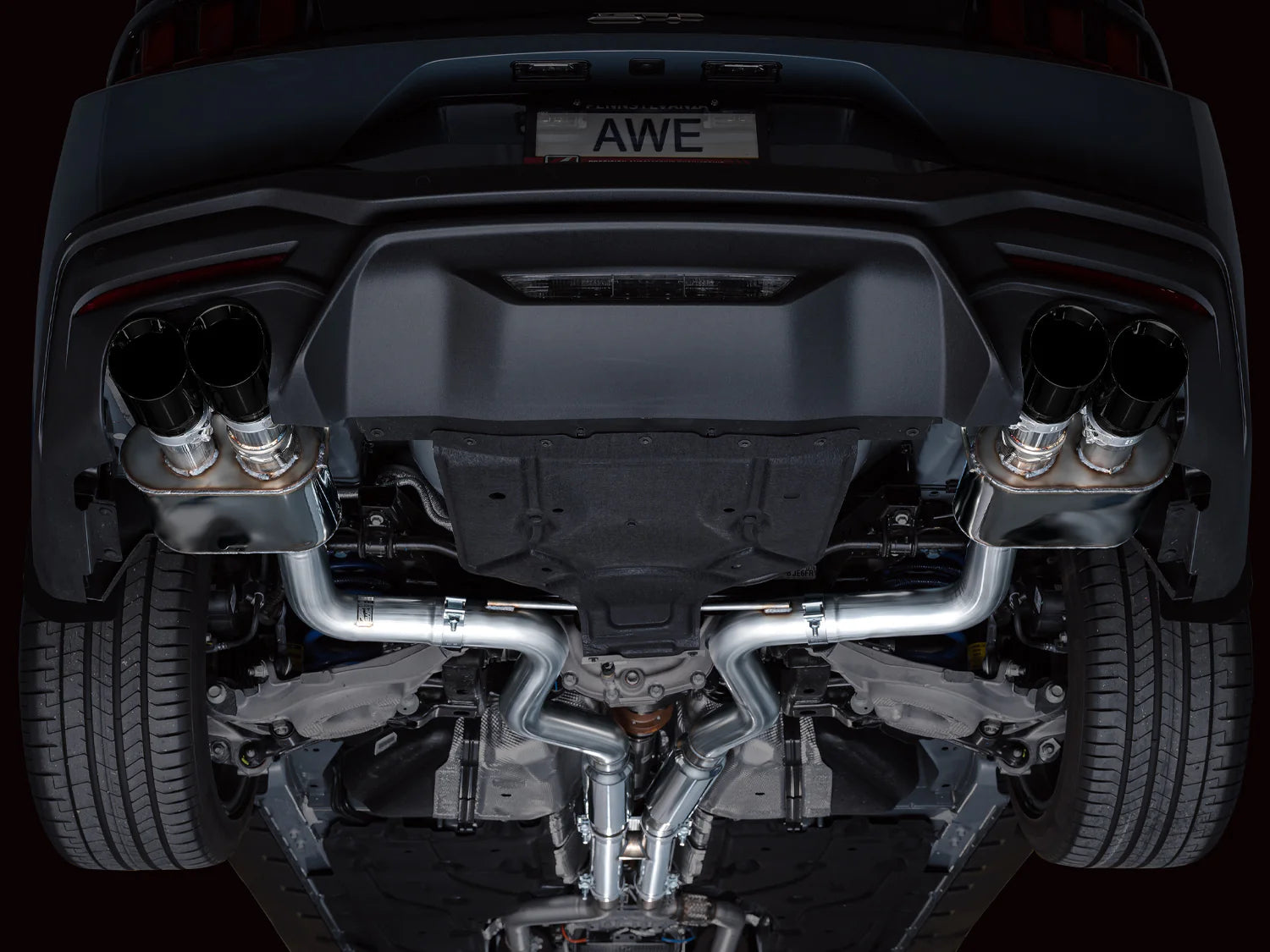 AWE Exhaust Suite for S650 Ford Mustang Quad Tip GT