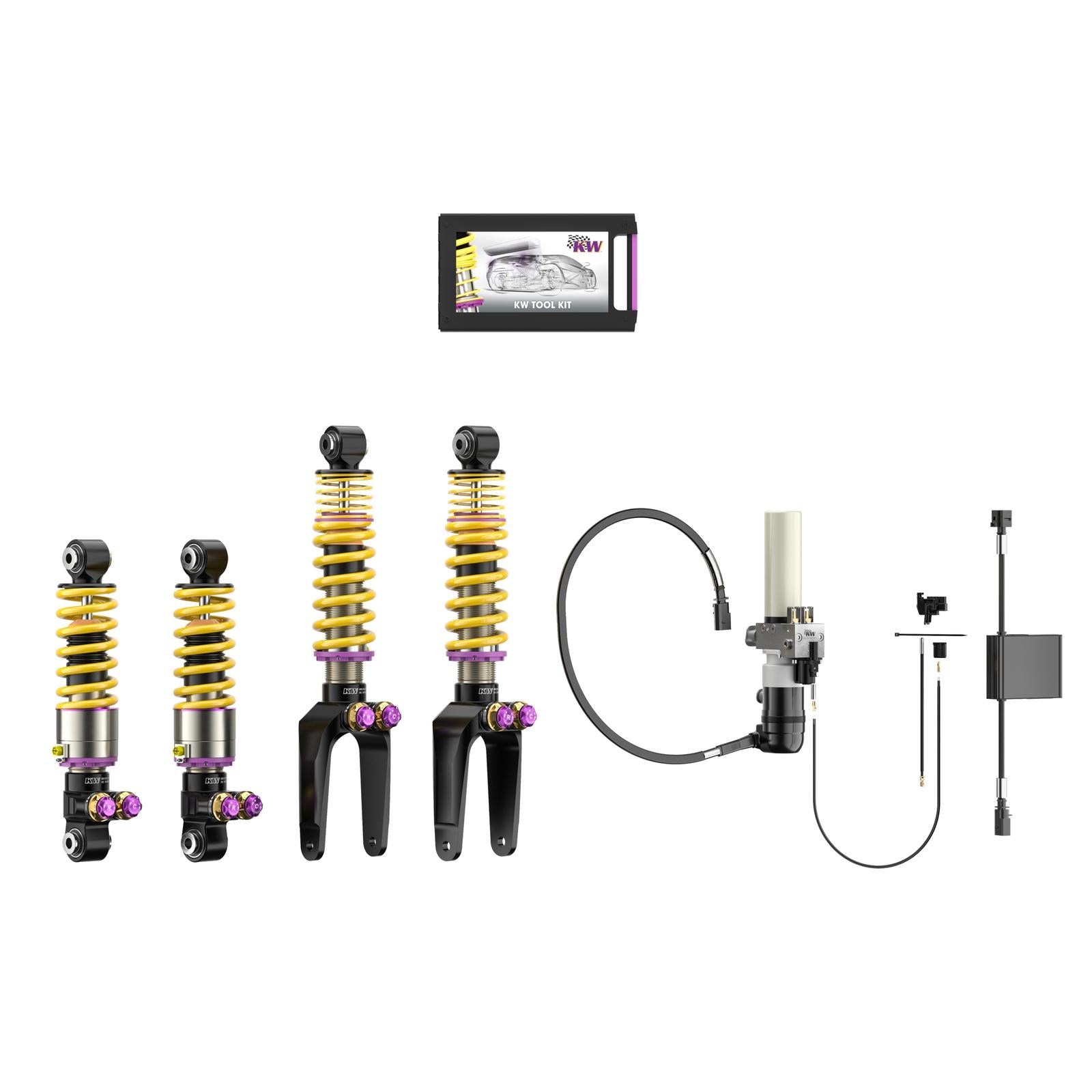 KW Gewindefahrwerk V5 m. HLS 2 Hydraulik Liftsystem (inkl. Stilllegung f. elektr. D?fer) for Dodge Viper Coupe 09/2012-