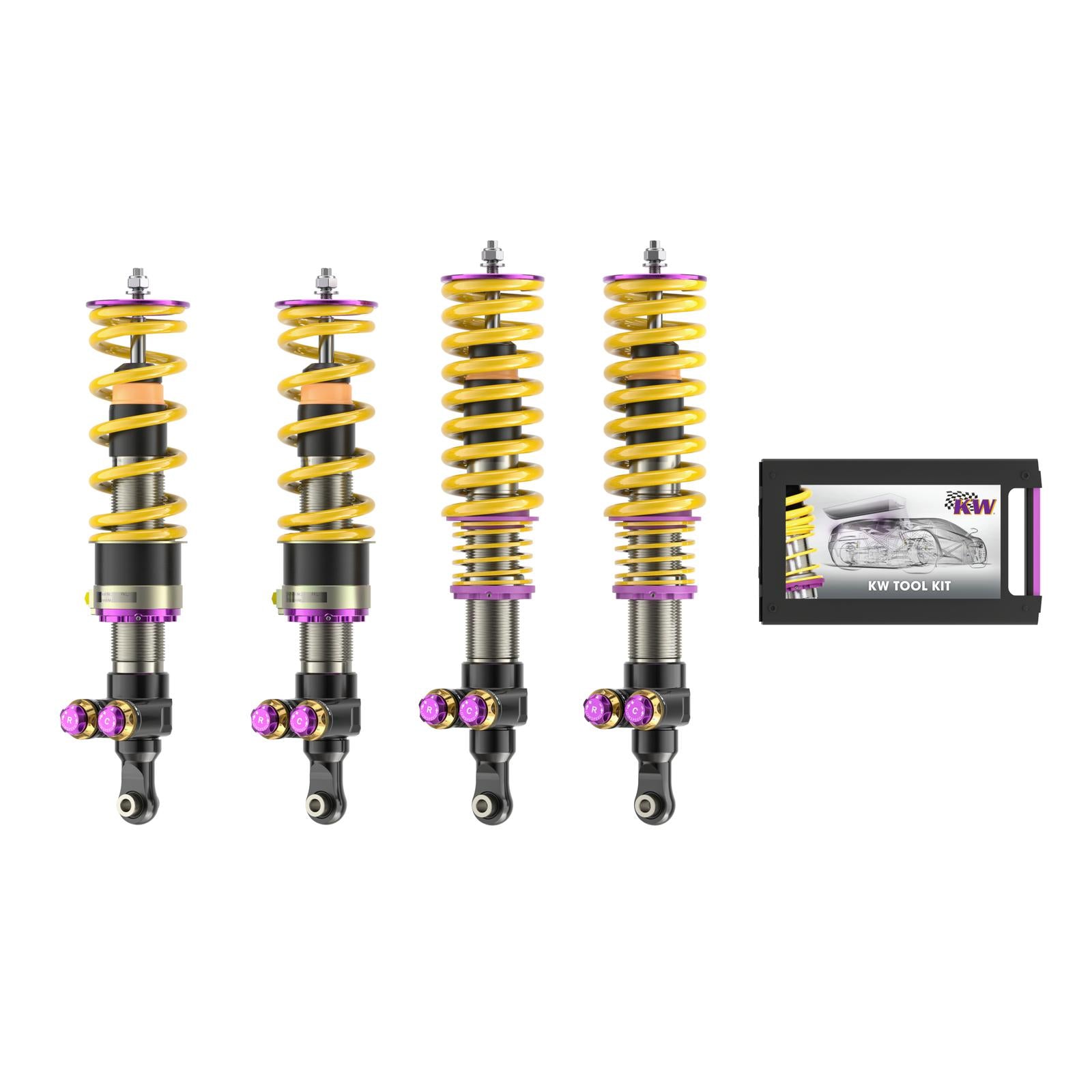 KW Gewindefahrwerk V5 m. HLS 2 Hydraulik Liftsystem (inkl. Stilllegung f. elektr. D?fer) for Ferrari F8 Spider / Tributo Coupe