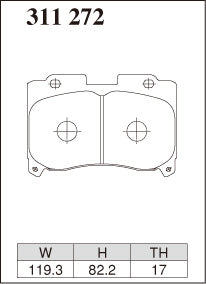 Dixcel Type ES Brake Pads - Toyota Supra JZA80 17" Wheel/Celica GT-Four ST205 (Front)