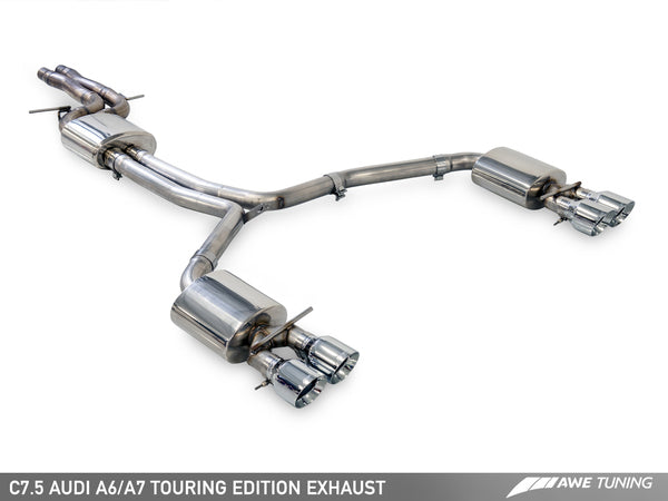 AWE Resonated Downpipes for Audi 3.0T