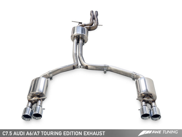 AWE Resonated Downpipes for Audi 3.0T