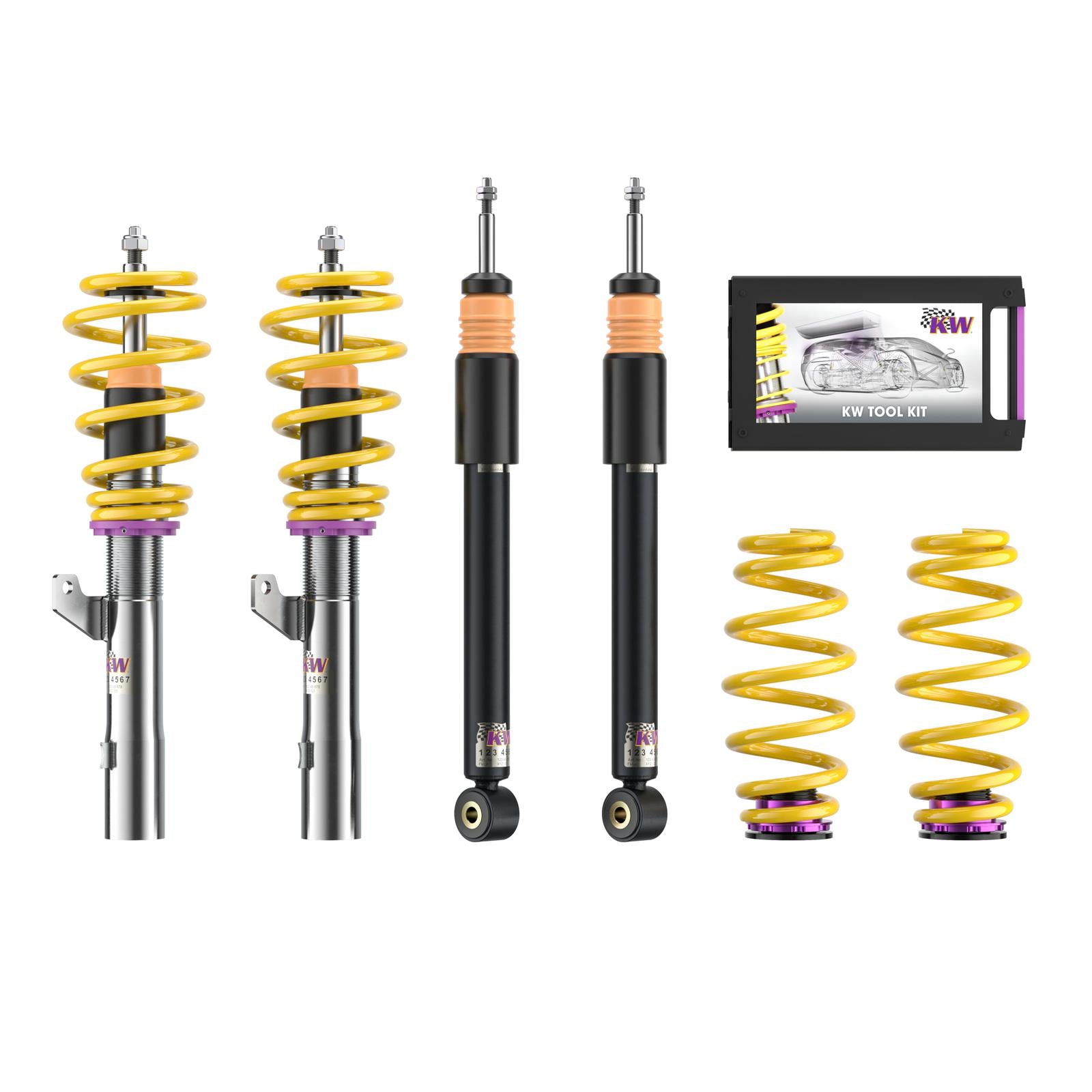KW Coilover suspension V2 comfort (incl. deactivation for electronic dampers) SEAT IBIZA Mk IV SPORTCOUPE (6J1, 6P5) 06/2008-12/2018 (180800AC)