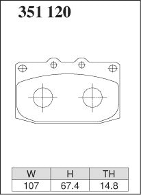Dixcel Type S Brake Pads - Mazda RX-7 FC3C/FD3S (Front)