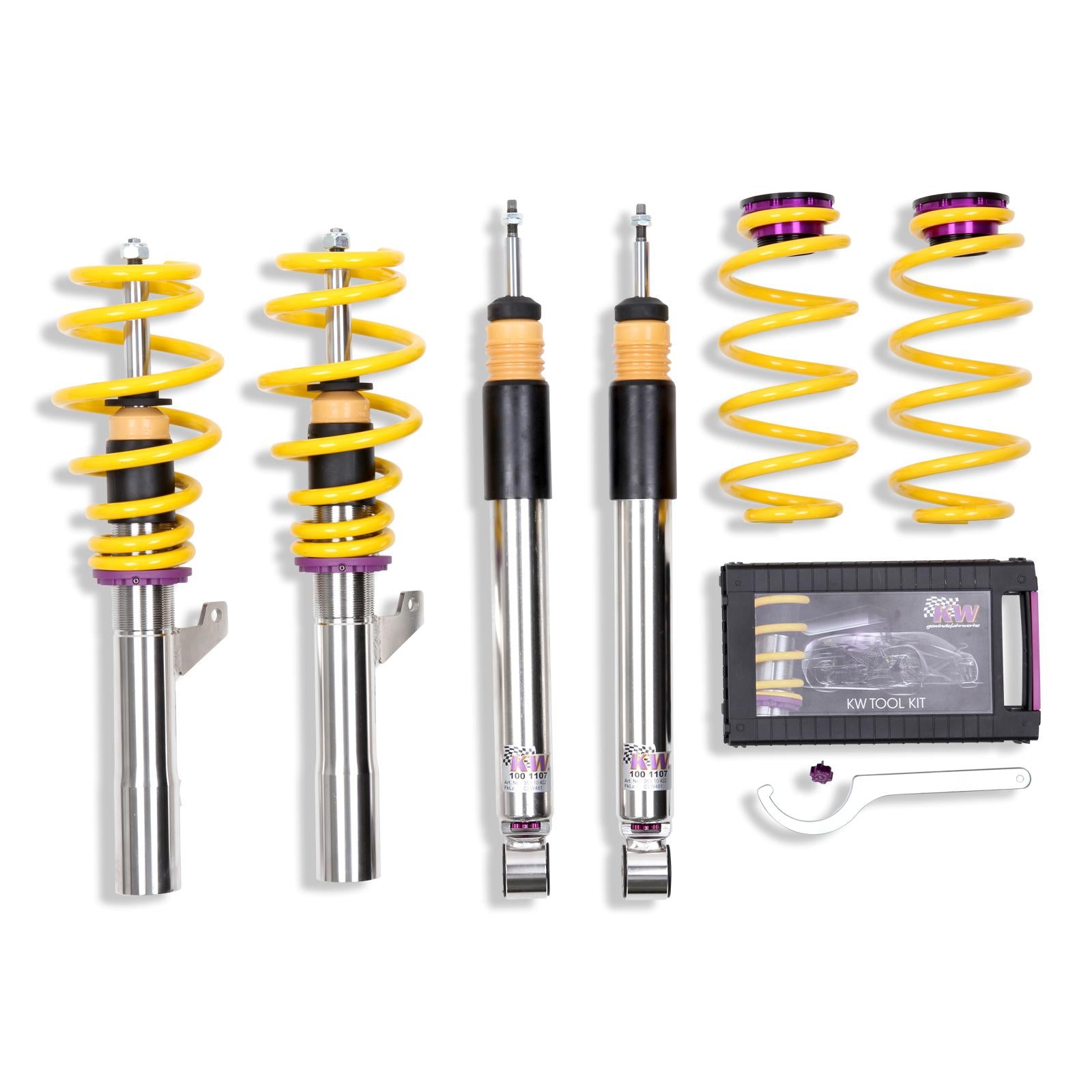 KW Coilover suspension V3 inox AUDI A3 Sportback (8PA) 09/2004-12/2015 (3521000C)
