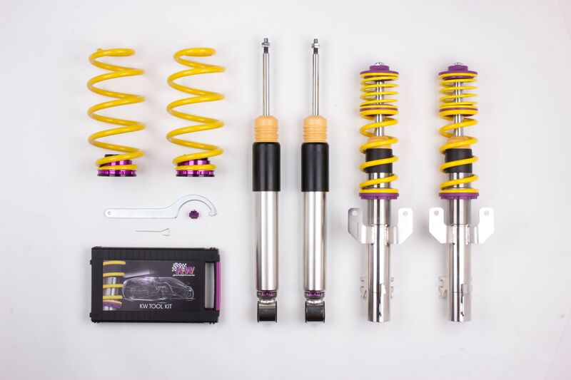 KW Coilover suspension V3 inox AUDI A1 (8X1, 8XK) 05/2010-10/2018 (3521000F)