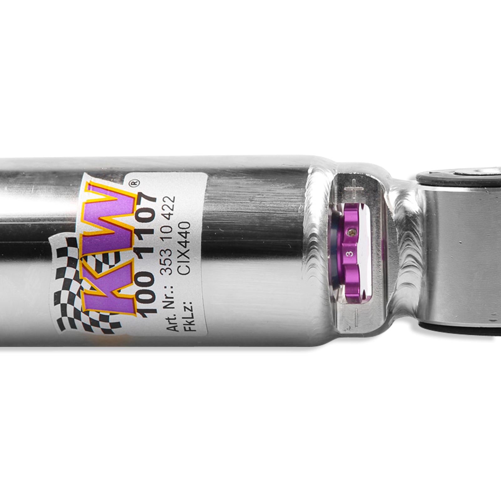 KW Coilover suspension V3 inox AUDI A3 Sportback (8PA) 09/2004-12/2015 (35210040)