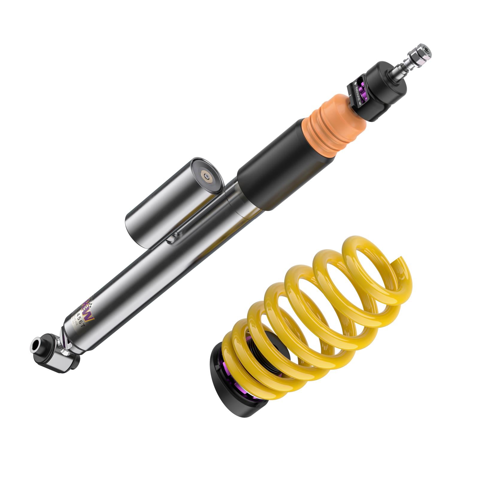 KW Coilover suspension V3 inox (incl. deactivation for electronic dampers) AUDI A4 Avant (8W5, 8WD, B9) 08/2015- (352100BV)