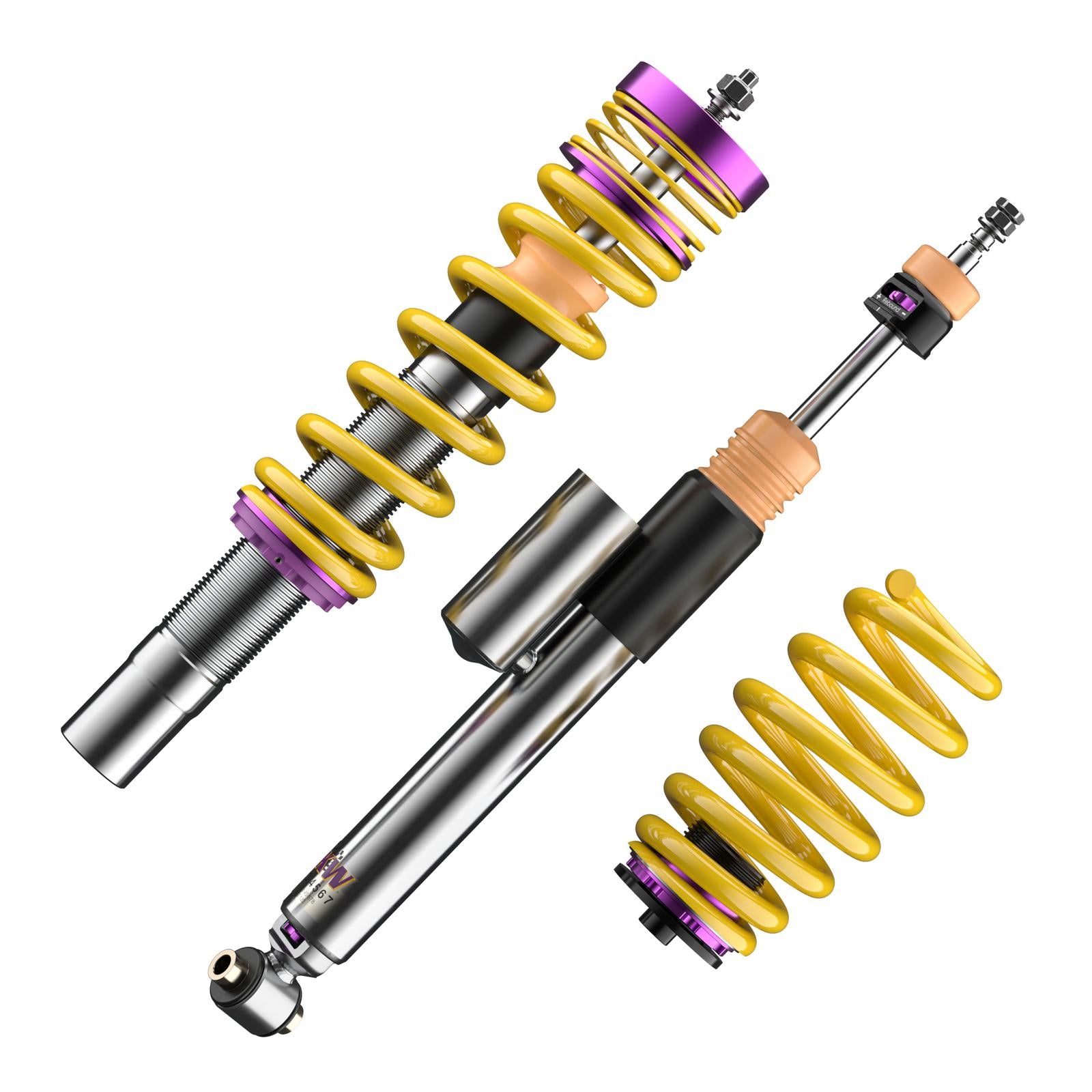 KW Coilover suspension V3 inox (incl. deactivation for electronic dampers) AUDI A4 Avant (8W5, 8WD, B9) 08/2015- (352100CH)