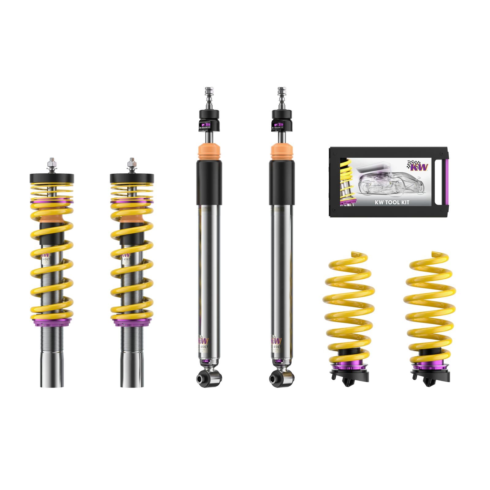 KW Coilover suspension V3 inox (incl. deactivation for electronic dampers) AUDI A7 Sportback (4KA) 10/2017-