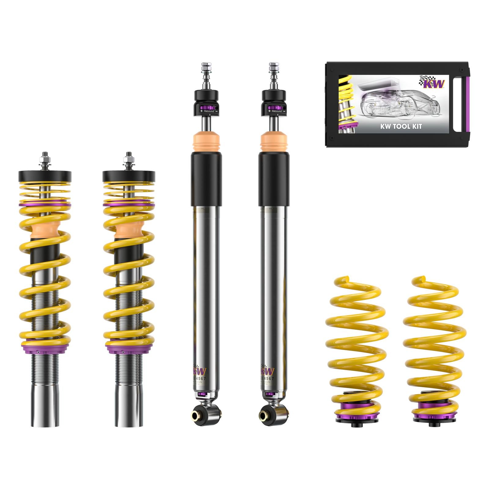 KW Coilover suspension V3 inox AUDI A6 Avant (4A5, C8) 05/2018- (352100DG)