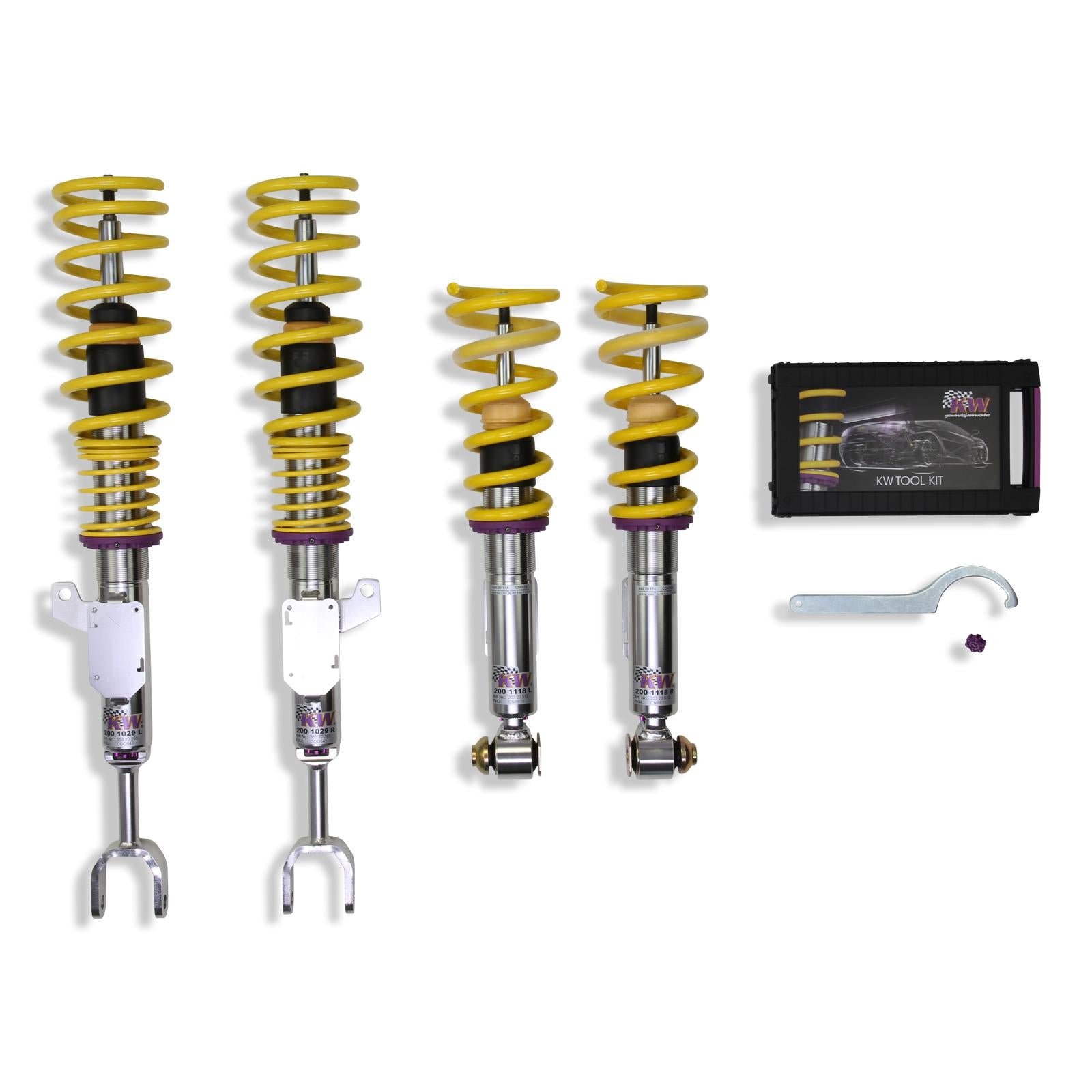 KW Coilover suspension V3 inox BMW 6 Convertible (F12) 12/2010-06/2018 (3522000C)