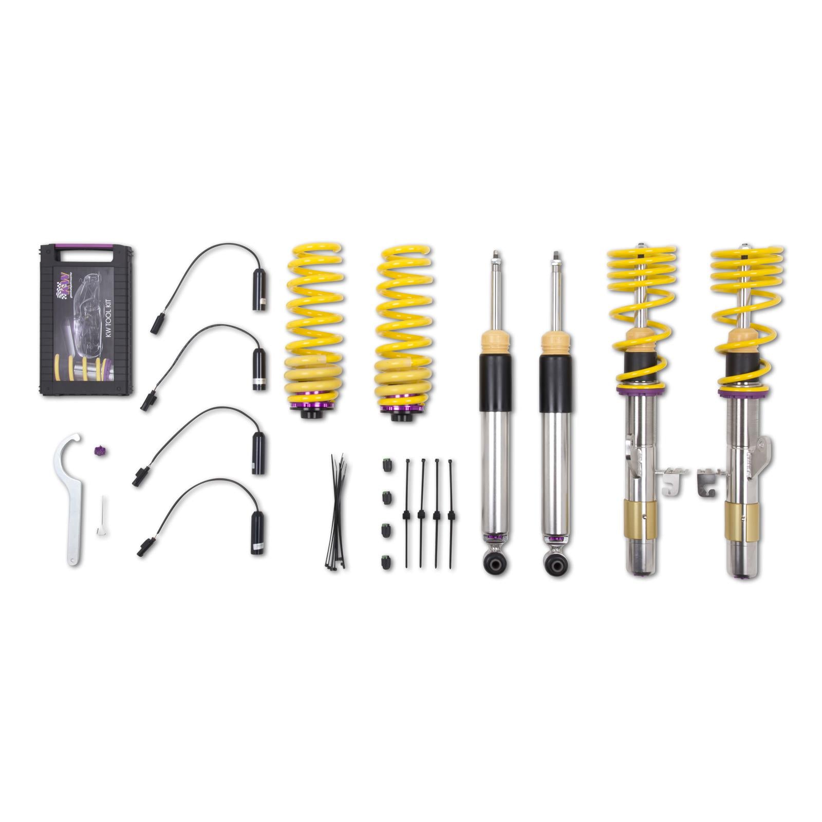 KW Coilover suspension V3 inox (incl. deactivation for electronic dampers) BMW 4 Coupe (F32, F82) 07/2013- (3522000E)