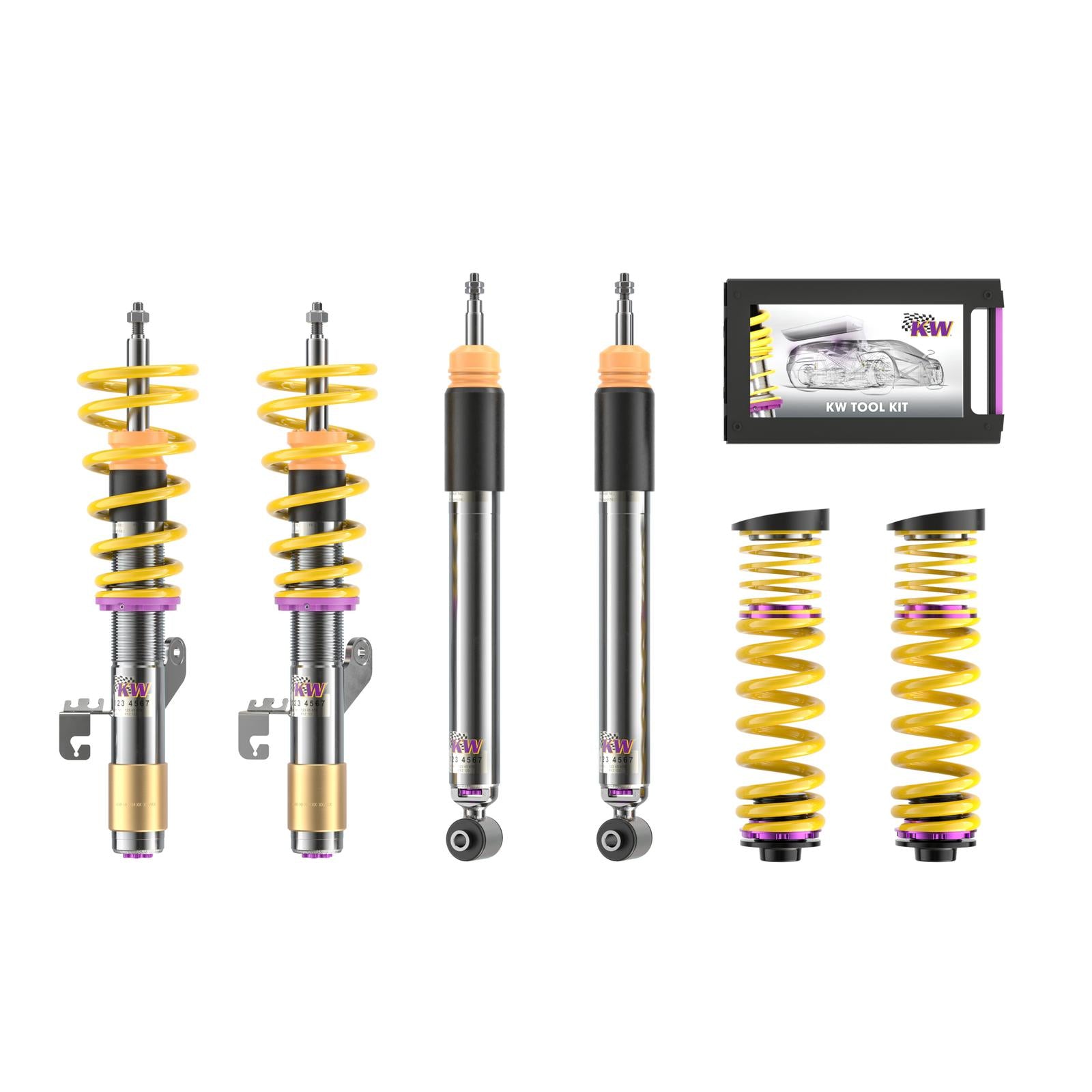 KW Coilover suspension V3 inox BMW 2 Coupe (F22, F87) 10/2012- (3522000Q)