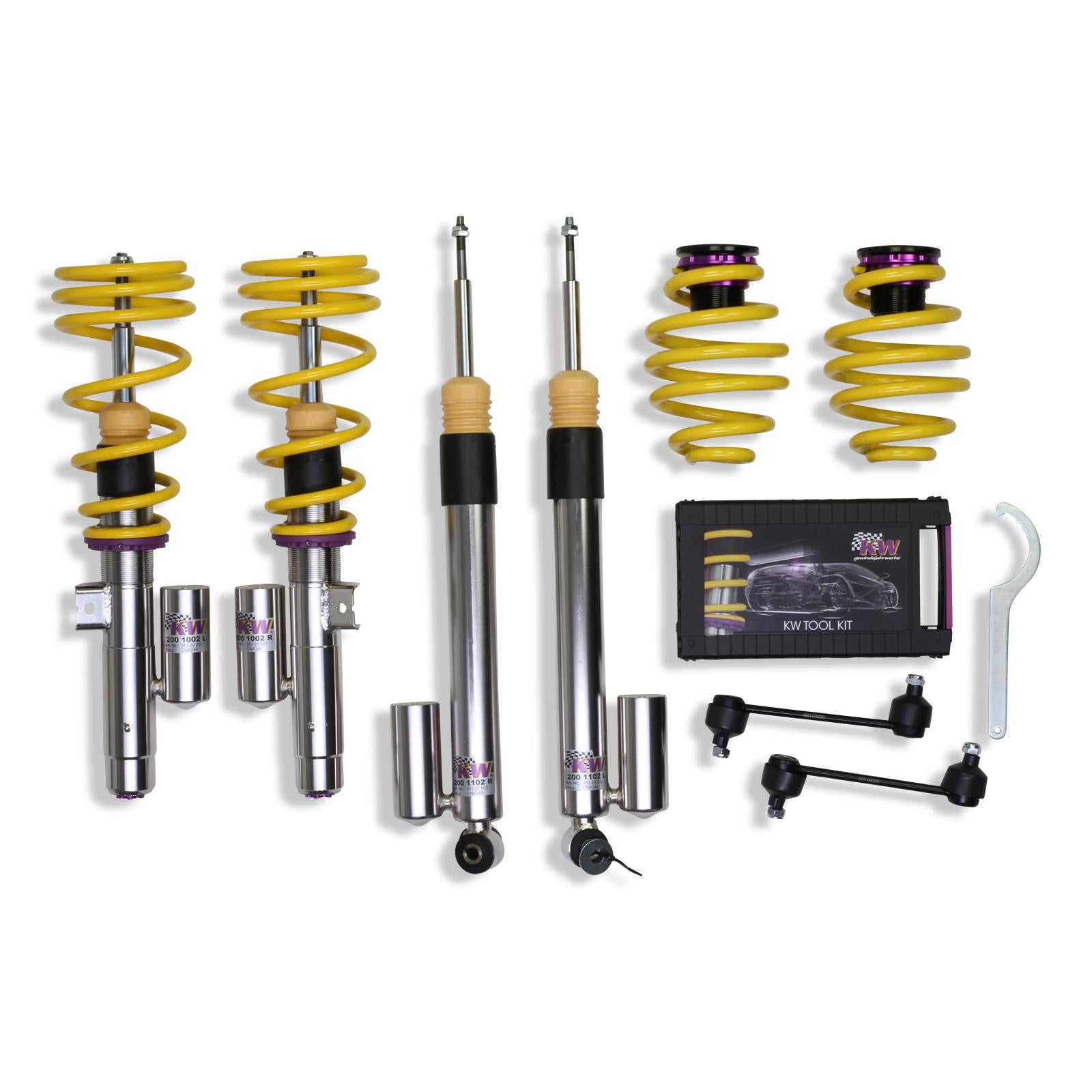 KW Coilover suspension V3 inox BMW 3 Coupe (E46) 12/1998-07/2006 (35220023)