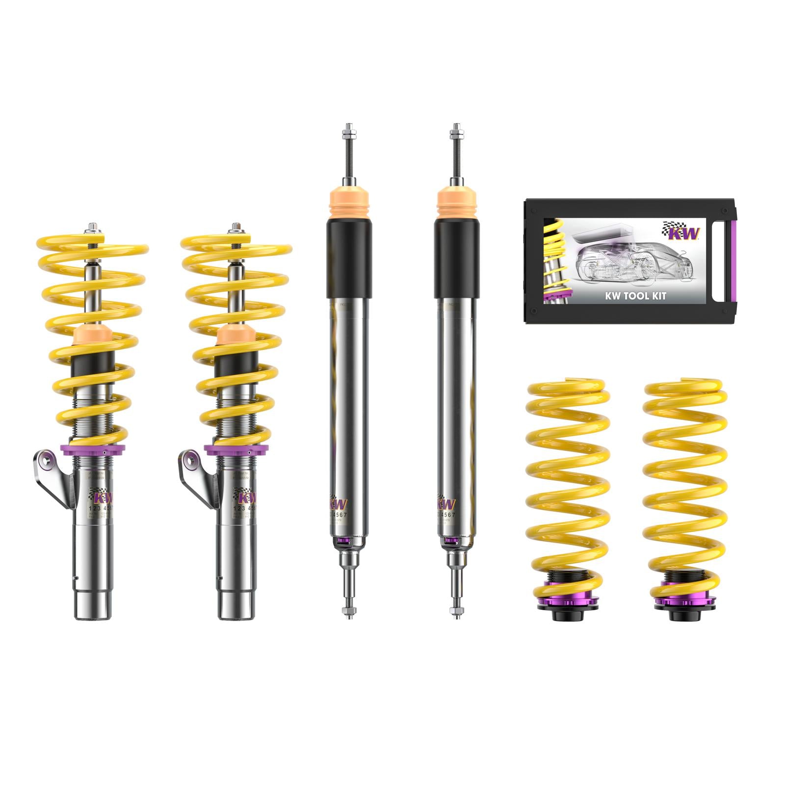 KW Coilover suspension V3 inox BMW 3 Coupe (E92) 01/2005-12/2013 (35220048)