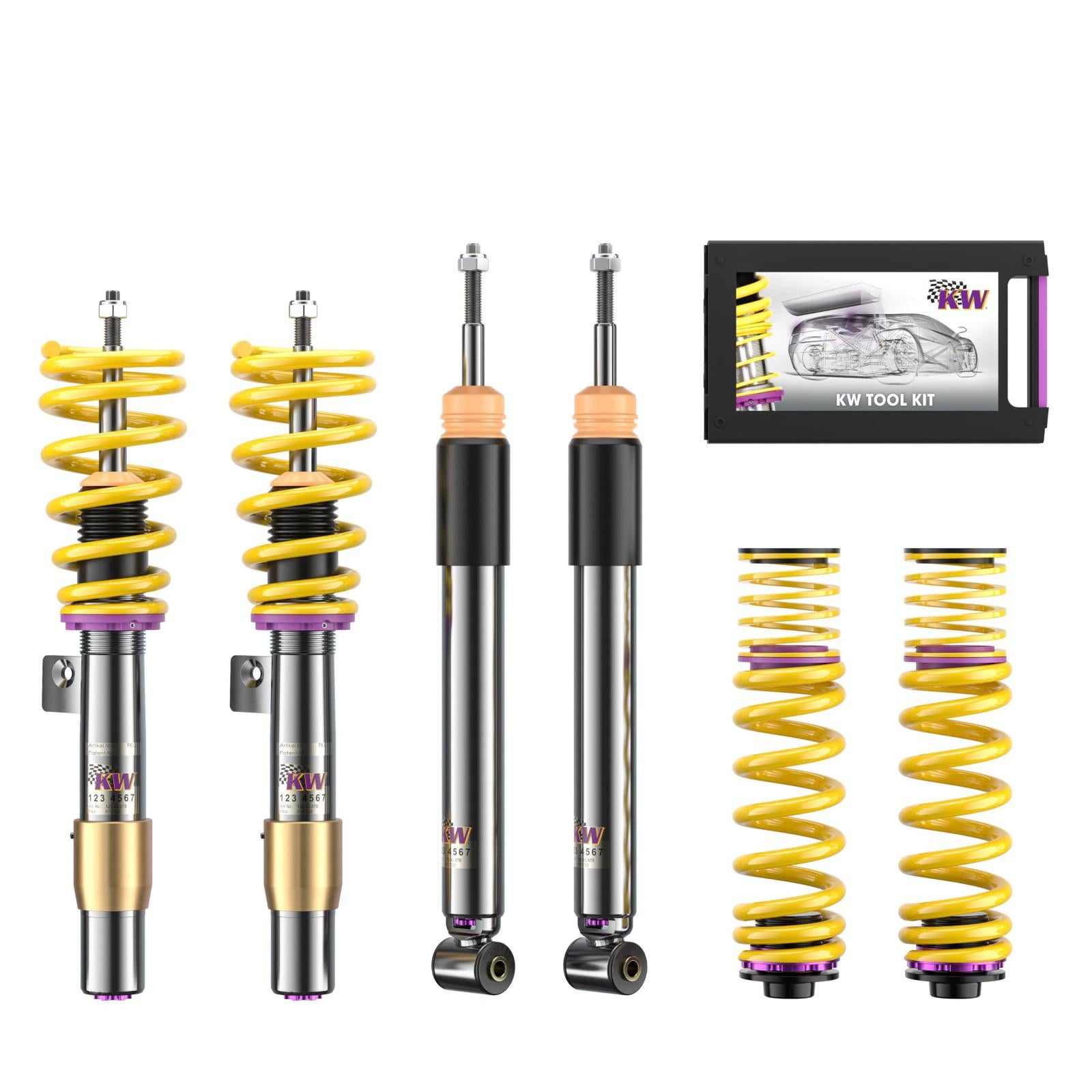 KW Coilover suspension V3 inox (without deactivation for electronic dampers) BMW 3 Coupe (E92) 01/2005-12/2013