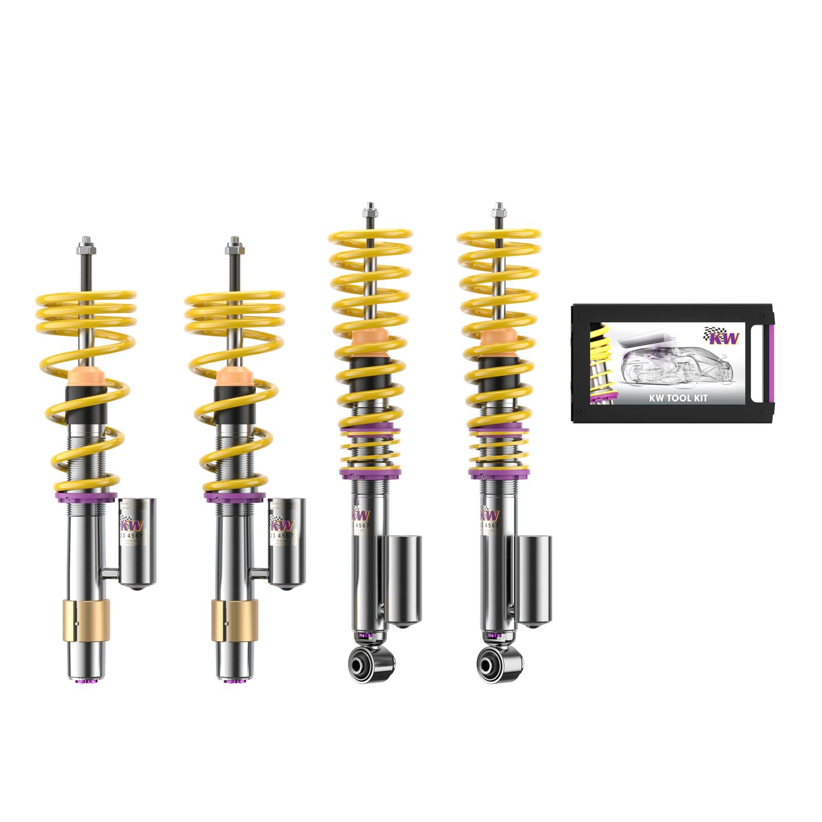 KW Coilover suspension V3 inox (incl. deactivation for electronic dampers) BMW 5 (E60) 12/2001-03/2010