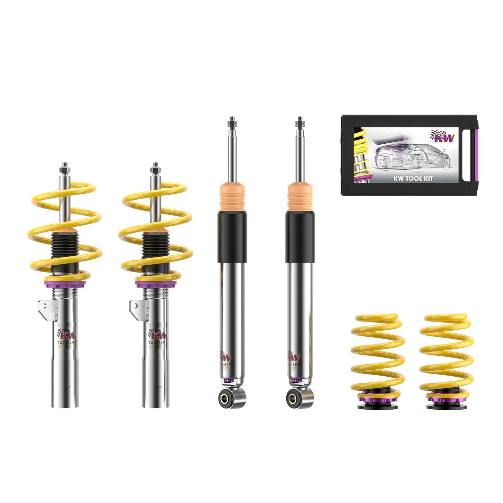 KW Coilover suspension V3 inox MINI (F55) 09/2013-