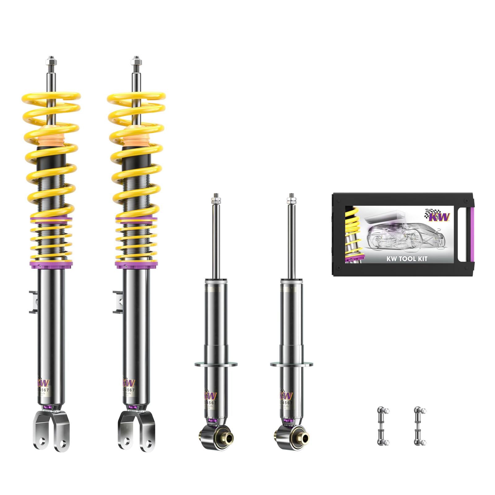 KW Coilover suspension V3 inox for BMW 6 Gran Turismo (G32) G6GT 06/2017-