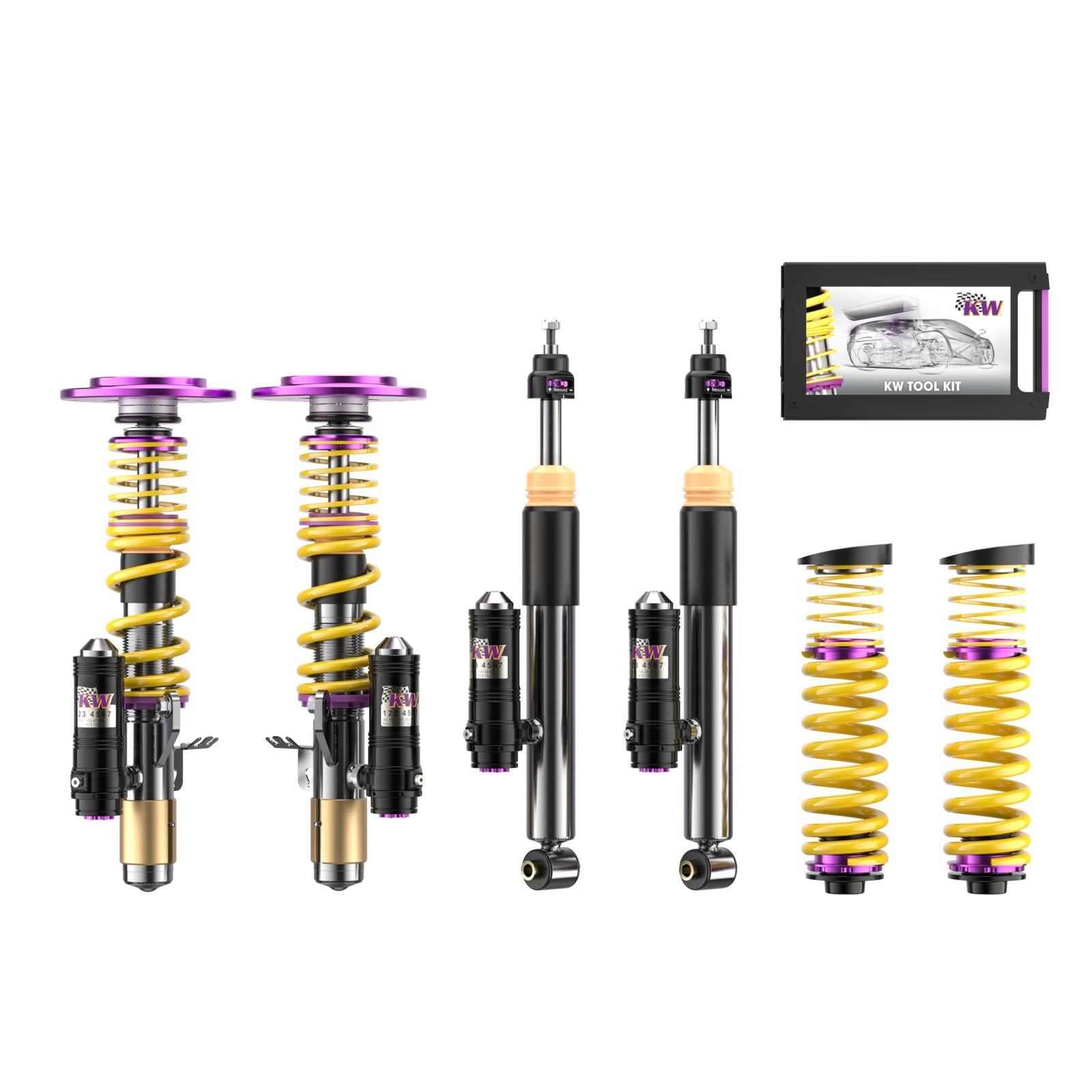 KW Coilover suspension V3 Clubsport incl. top mounts BMW 4 Coupe (F32, F82) 07/2013- (3522080E)