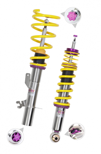 KW Coilover suspension V3 inox (incl. deactivation for electronic dampers) MERCEDES-BENZ E-CLASS Convertible (A207) 01/2010-12/2016 (35225062)