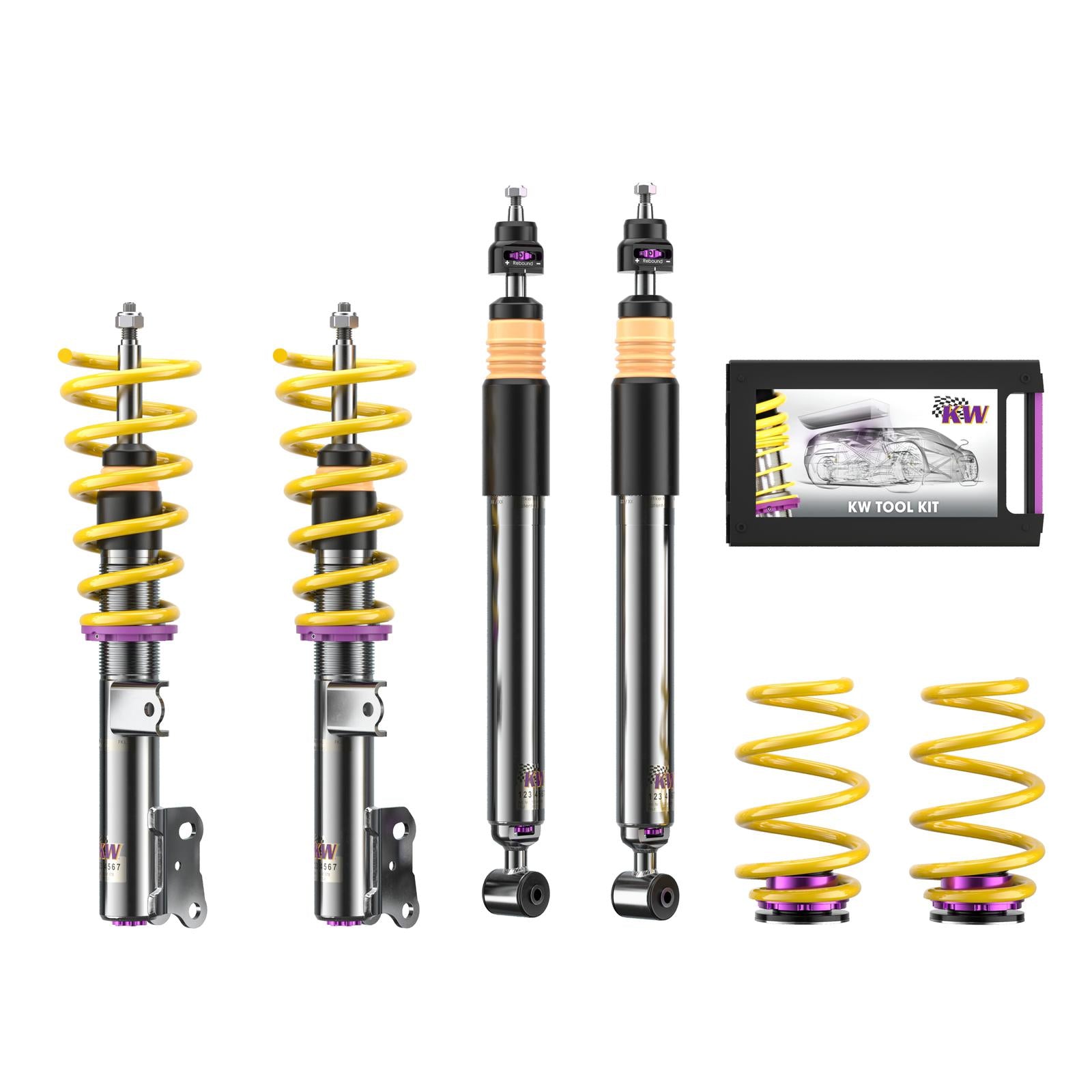 KW Coilover suspension V3 inox MERCEDES-BENZ GLA-CLASS (X156) 12/2013- (35225072)