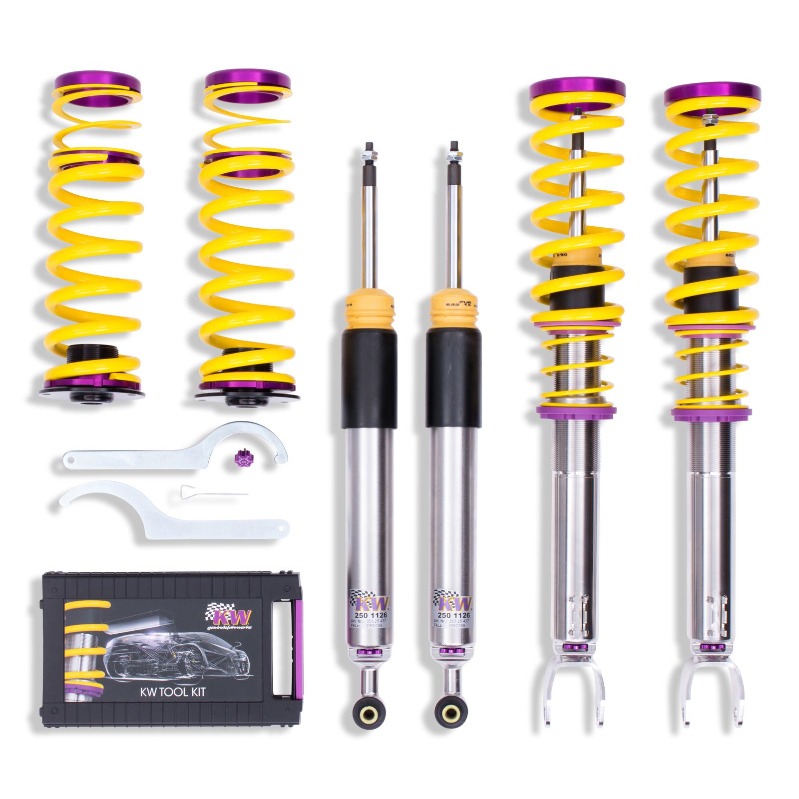 KW Coilover suspension V3 inox MERCEDES-BENZ C-CLASS (W205) 07/2013- (35225073)