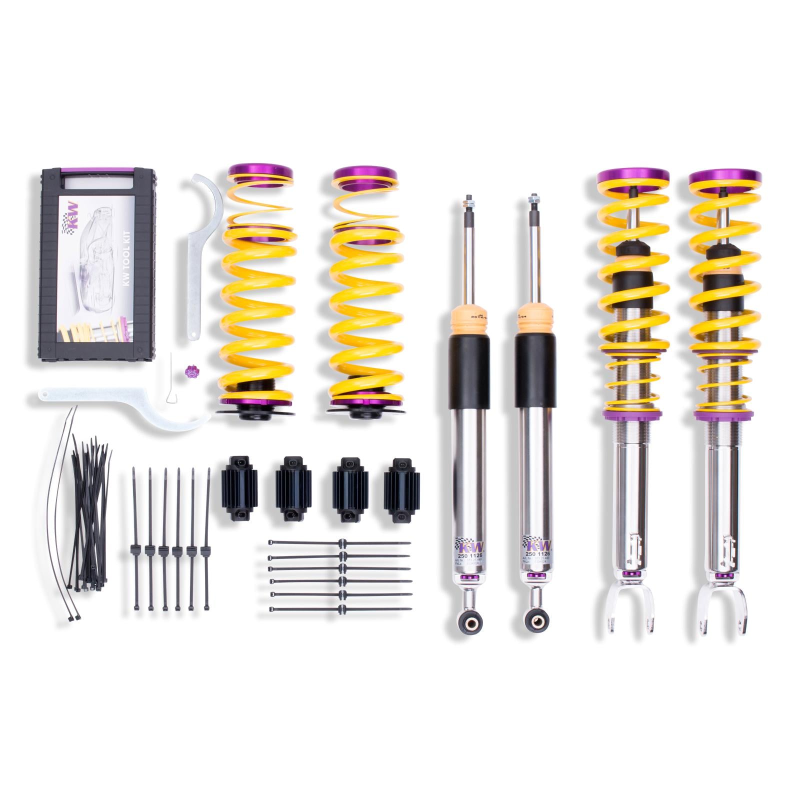 KW Coilover suspension V3 inox MERCEDES-BENZ C-CLASS (W205) 07/2013- (35225081)