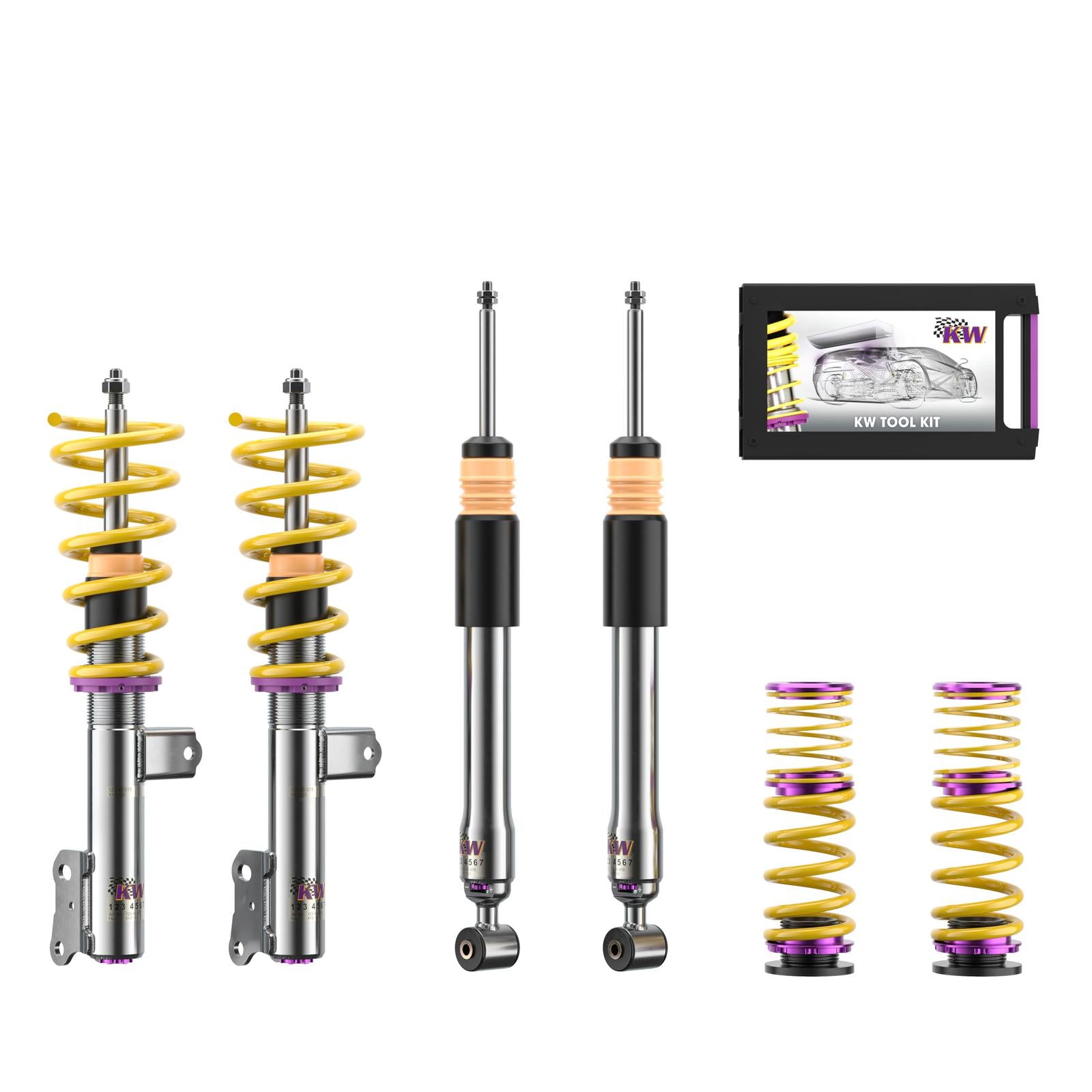 KW Coilover suspension V3 inox MERCEDES-BENZ A-CLASS (W176) 06/2012-05/2018 (35225092)