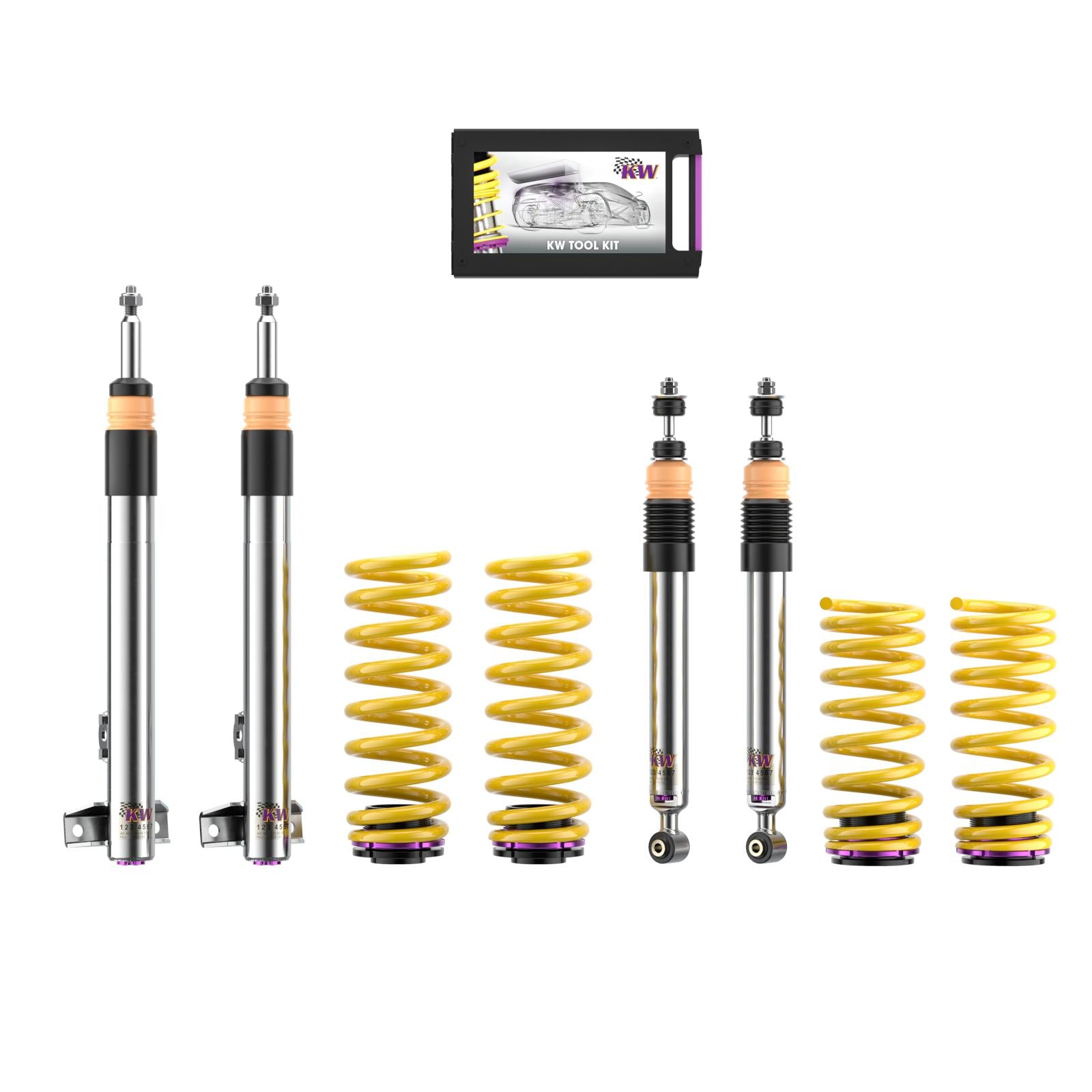KW Coilover suspension V3 inox for Mercedes-Benz 124 Coupe (C124, 124C) 03/1987-07/1993