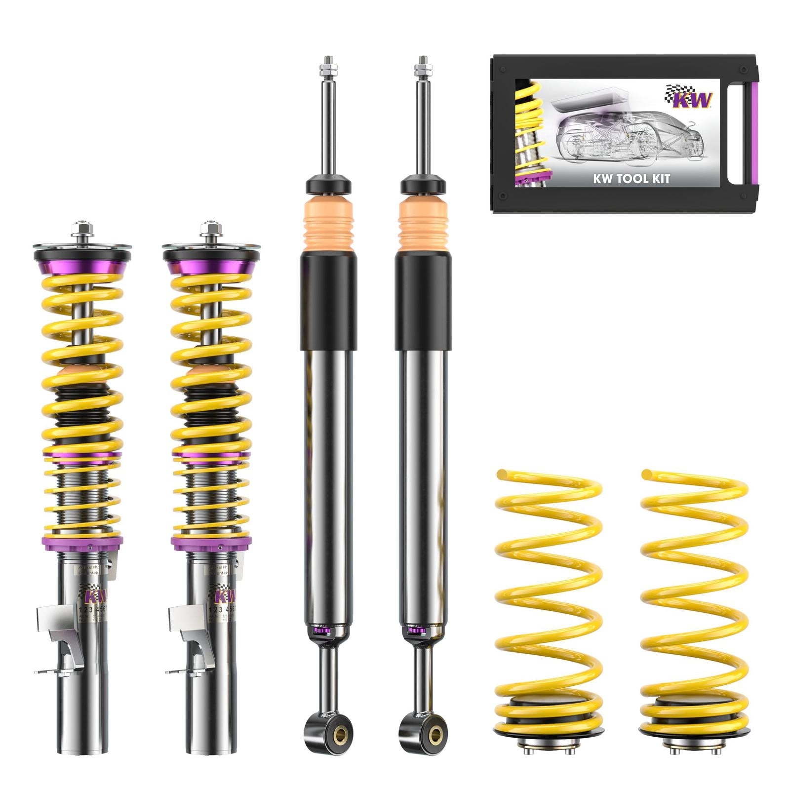 KW Coilover suspension V3 inox FORD FOCUS II (DA_, HCP, DP) 07/2004-09/2013 (35230023)