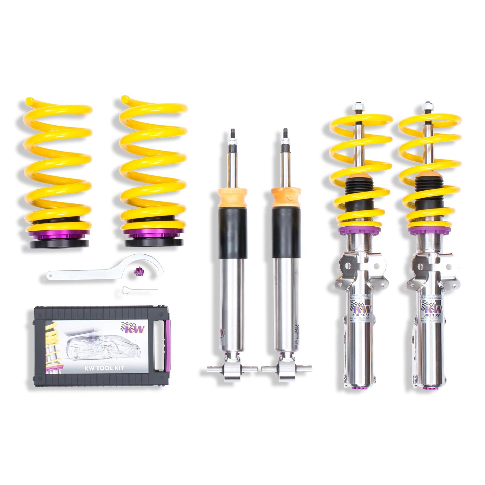 KW Coilover suspension V3 inox FORD USA MUSTANG Coupe 02/2014- (35230065)