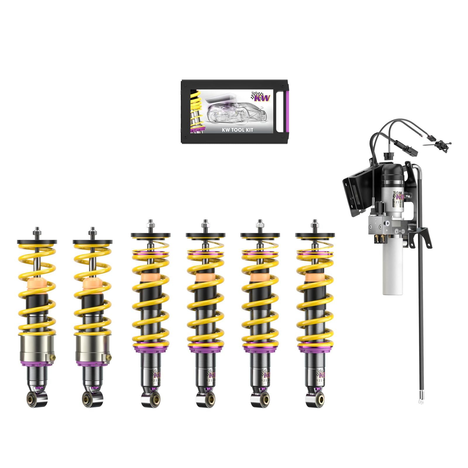KW HLS 2 Coilover kit V3 w. HLS 2 Hydraulik Liftsystem for 05/1984-12/1991 Ferrari Testarossa