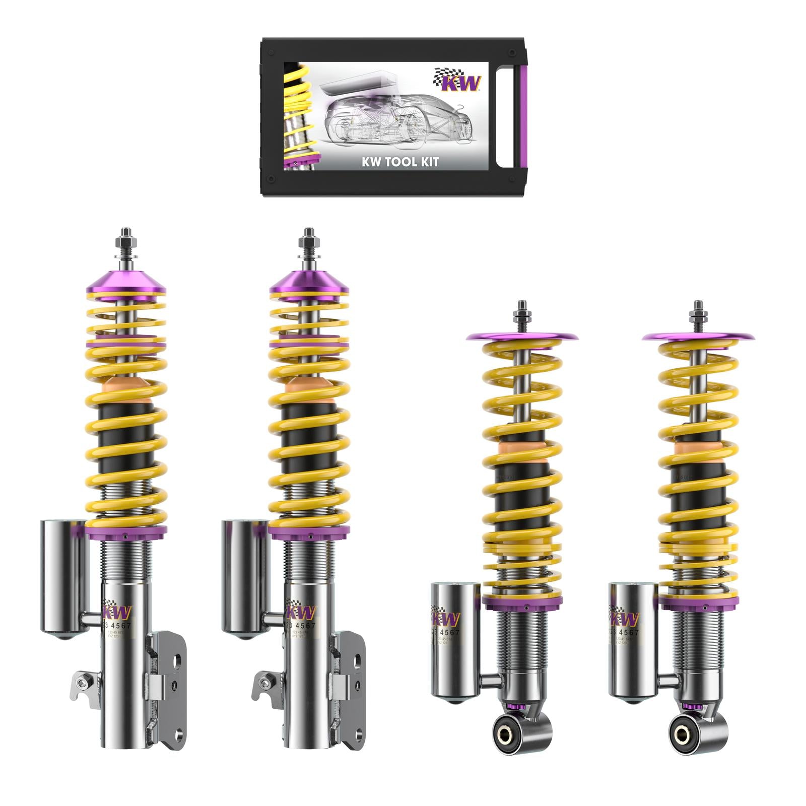 KW Coilover suspension V3 inox SUBARU IMPREZA Hatchback (GR, GH, G3) 03/2007-05/2014 (35245016)