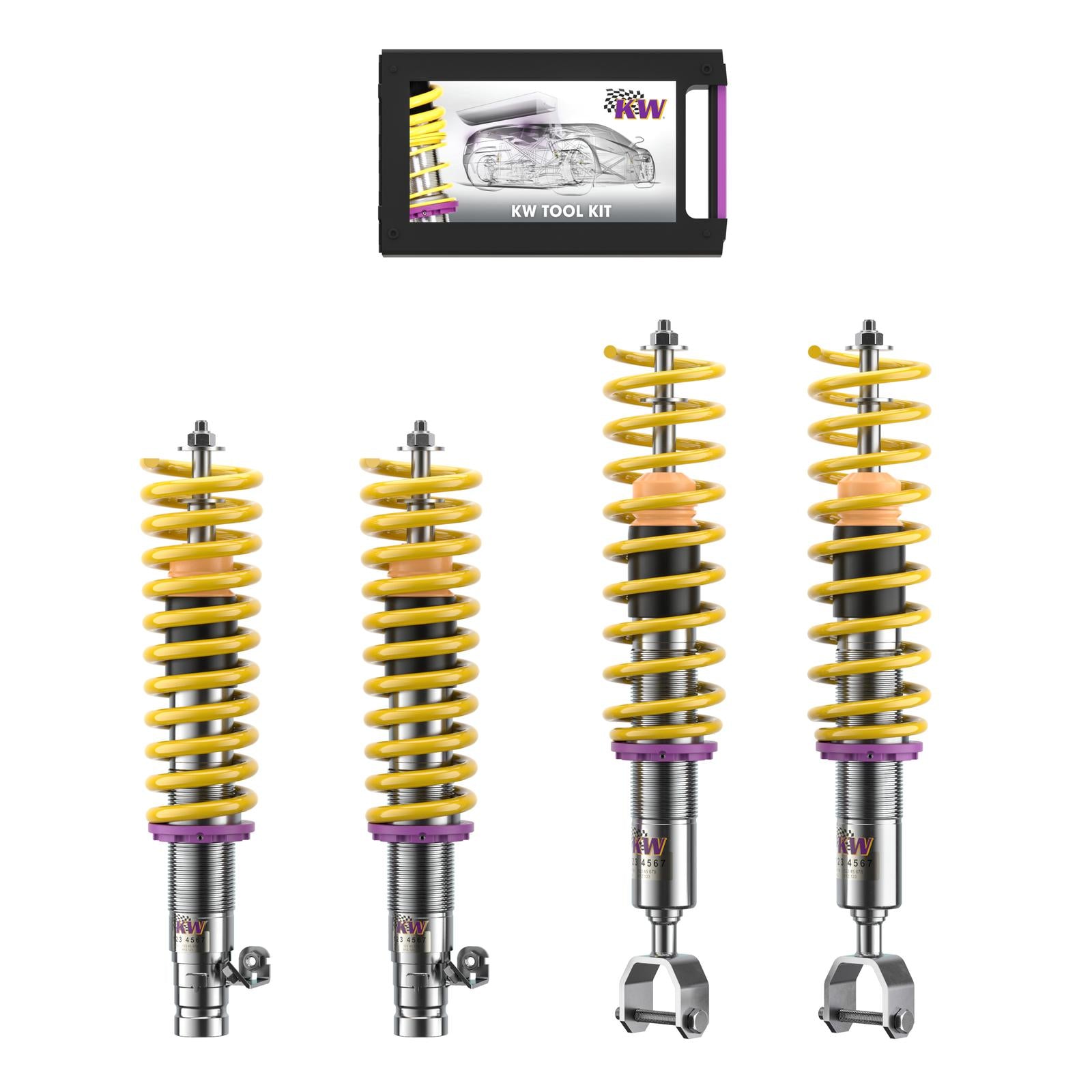 KW Coilover suspension V3 inox HONDA CIVIC MK V Coupe (EJ) 08/1993-03/1996