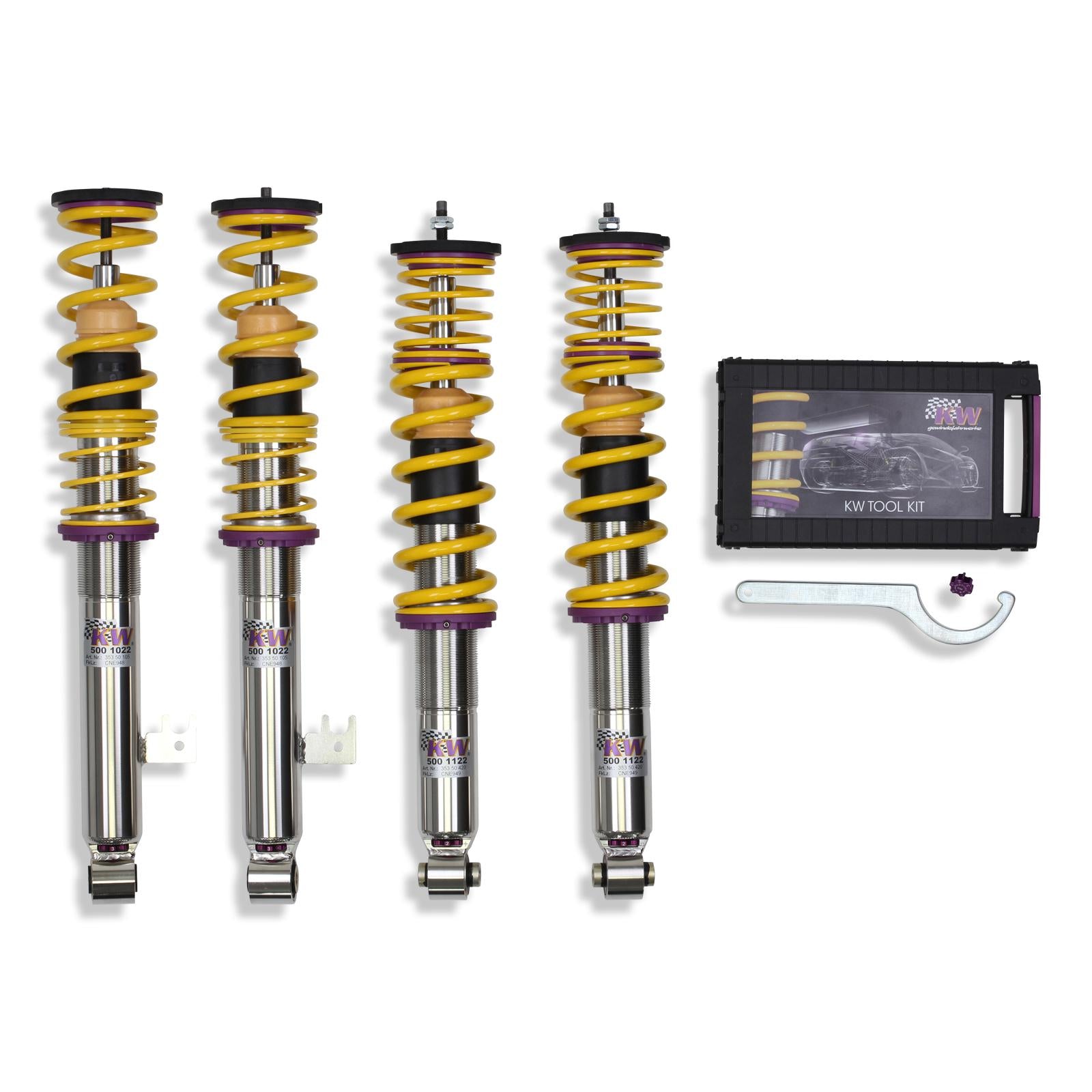 KW Coilover suspension V3 inox HONDA NSX I Coupe (NA) 06/1990-09/2005