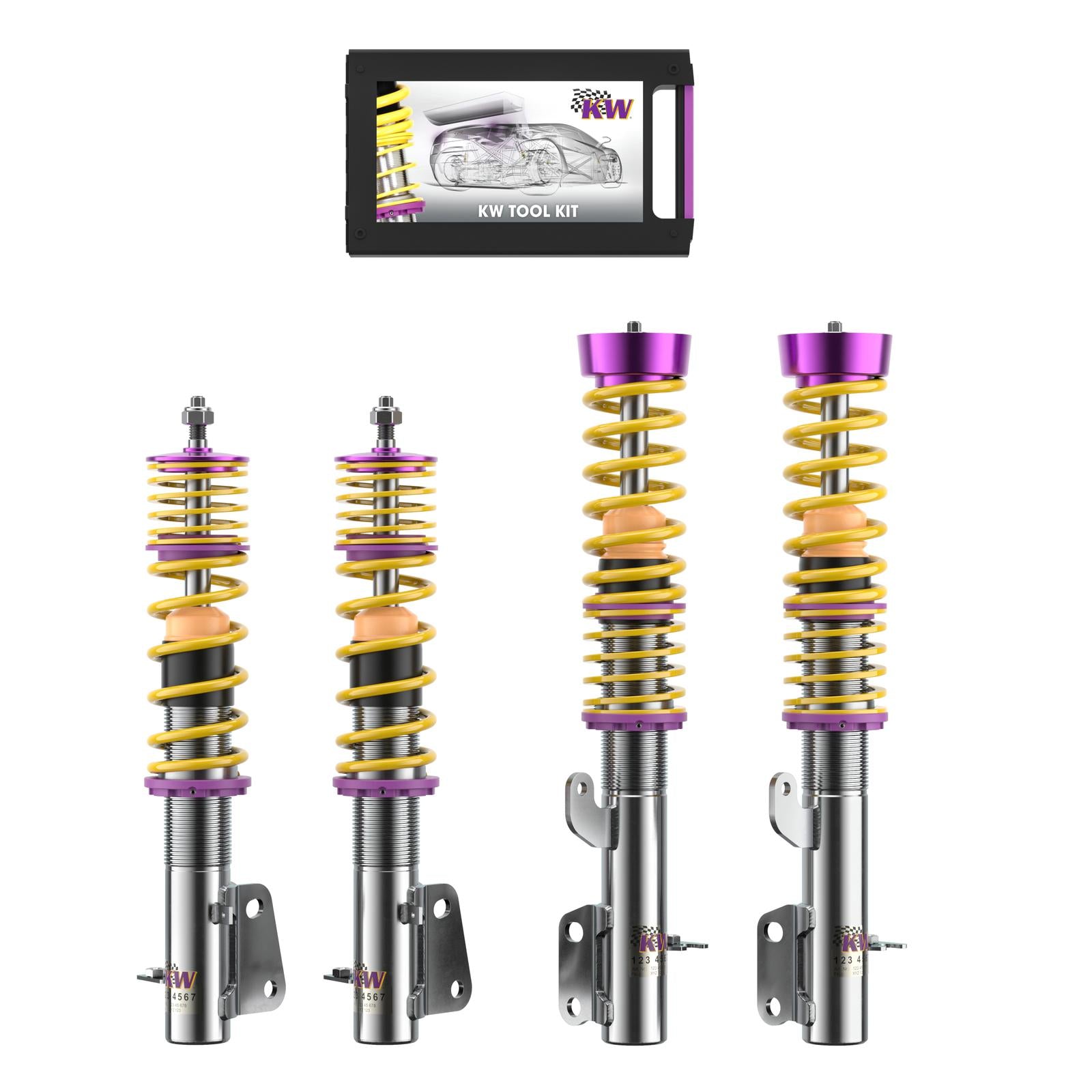 KW Coilover suspension V3 inox TOYOTA MR 2 III (ZZW3_) 10/1999-06/2007