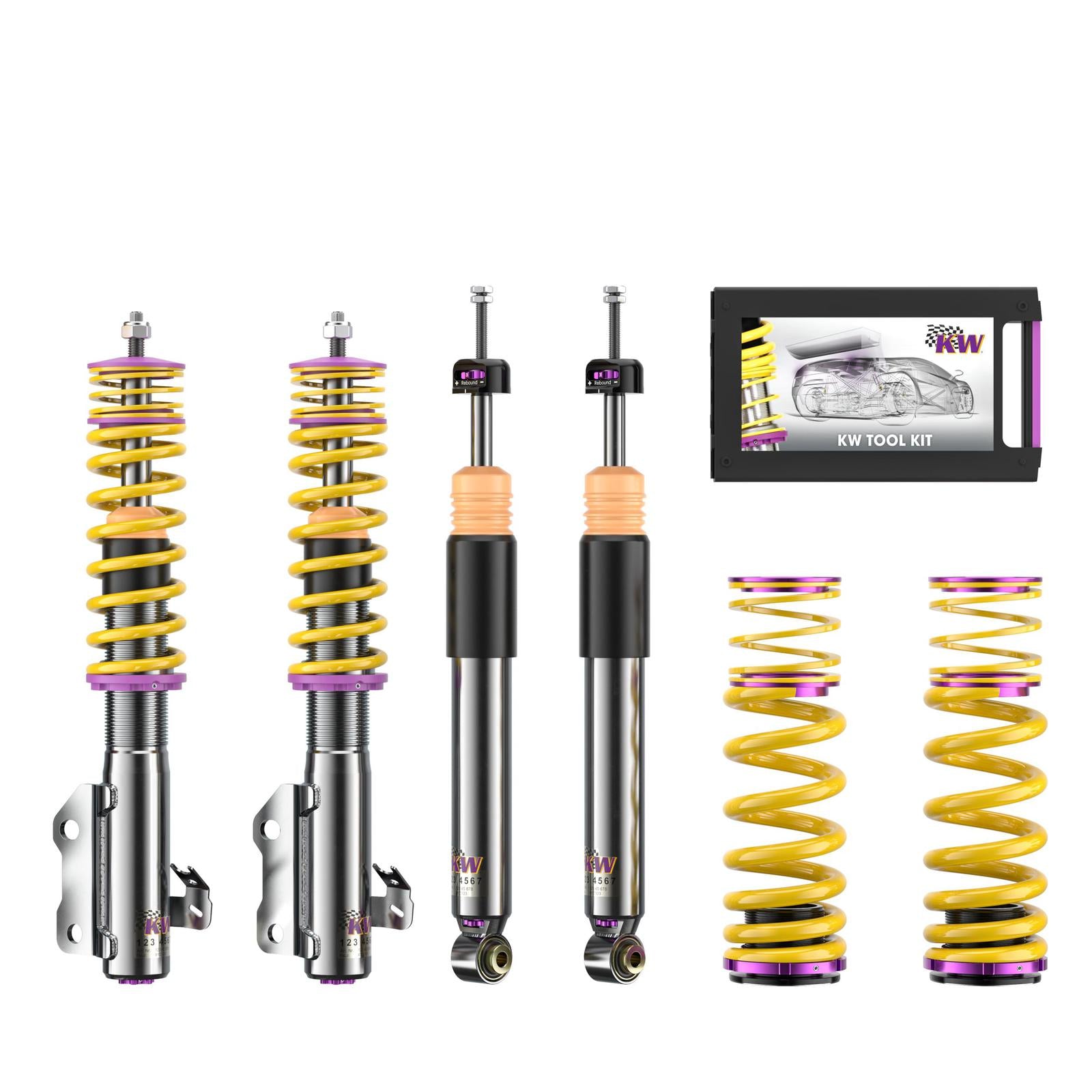 KW Coilover suspension V3 inox (incl. deactivation for electronic dampers) CHEVROLET CAMARO 09/2015-