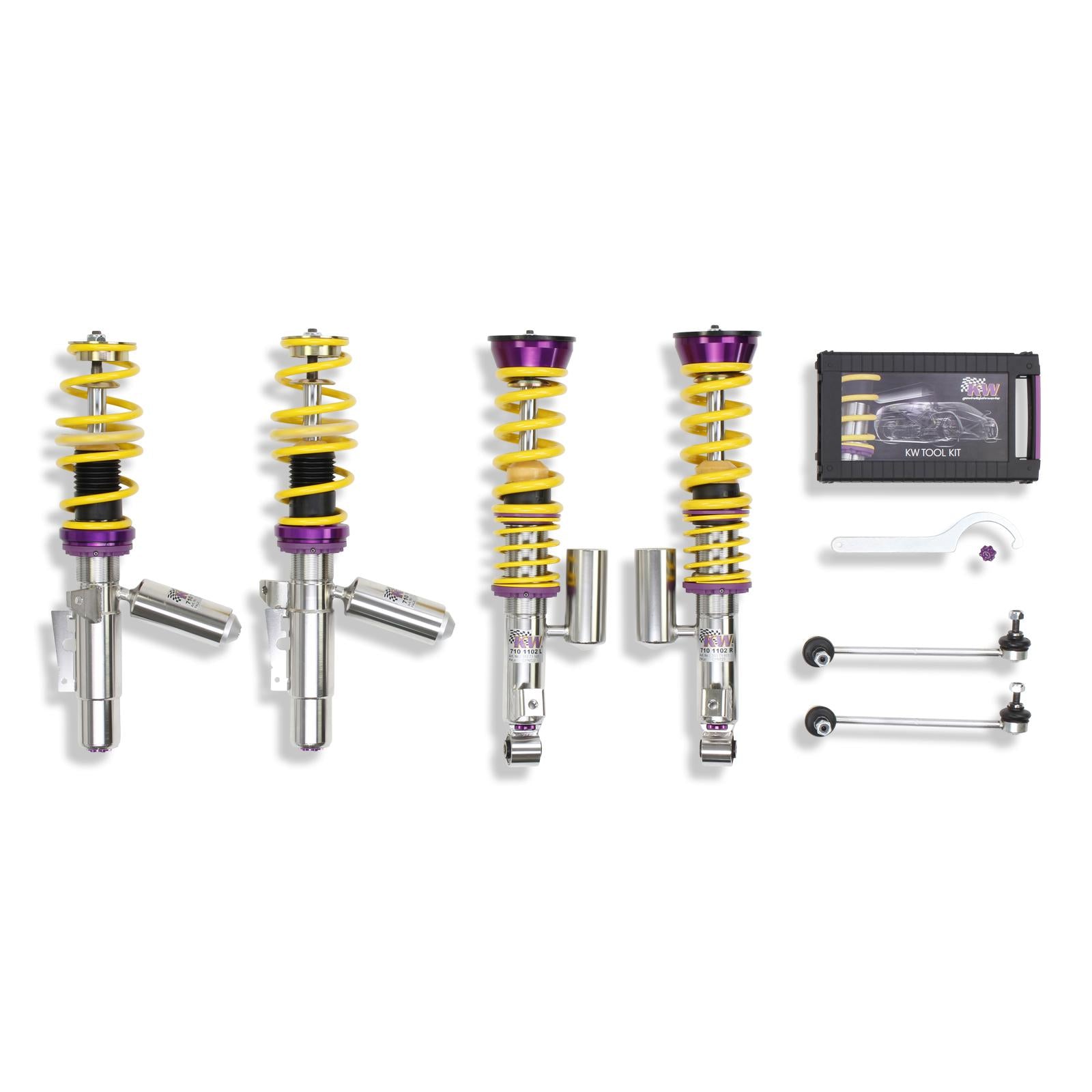 KW Coilover suspension V3 inox PORSCHE 911 (996) 09/1997-09/2005 (35271003)