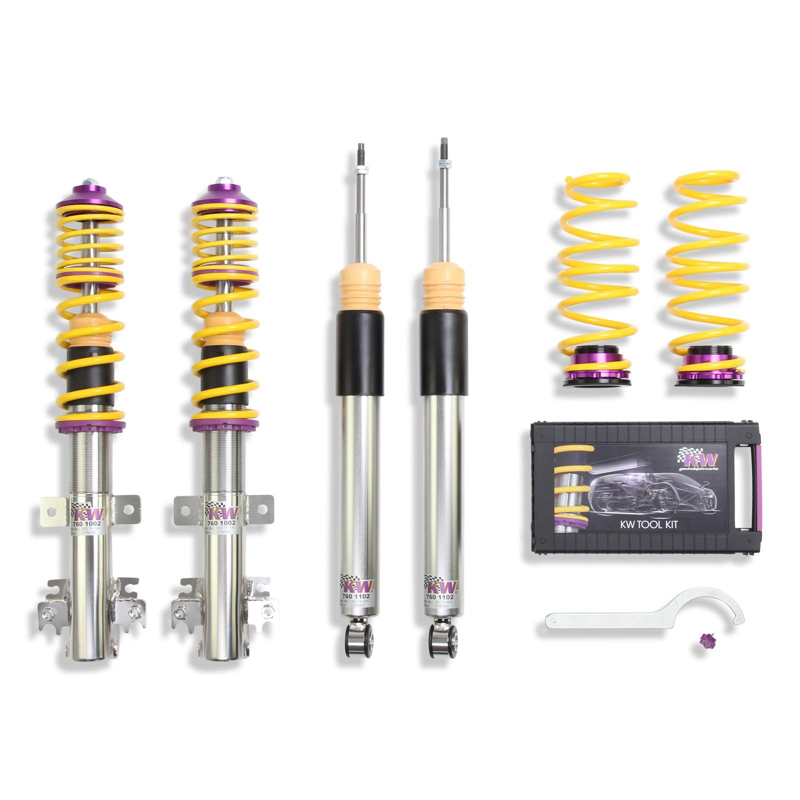 KW Coilover suspension V3 inox SUZUKI SWIFT III (FZ, NZ) 10/2010-
