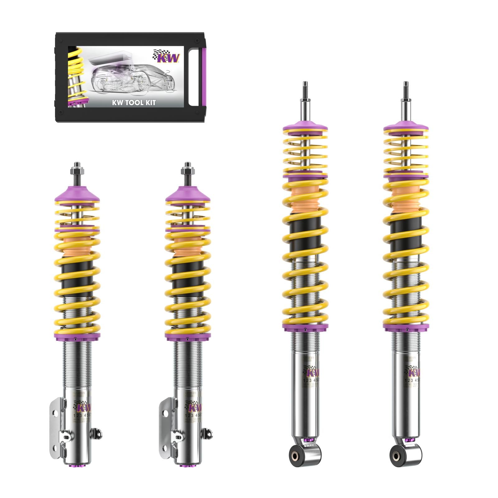 KW Coilover suspension V3 inox VW GOLF Mk III Cabriolet (1E7) 06/1998-12/2002 (35280004)