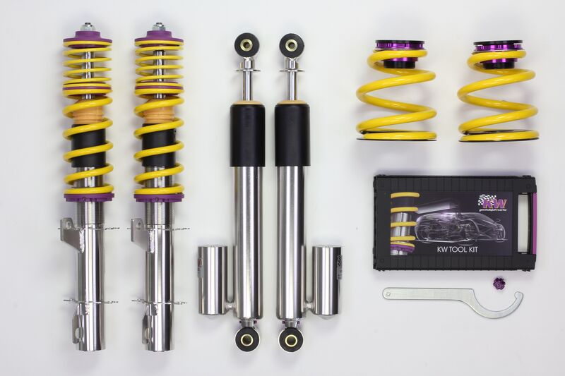 KW Coilover suspension V3 inox AUDI A3 (8L1) 09/1996-09/2006