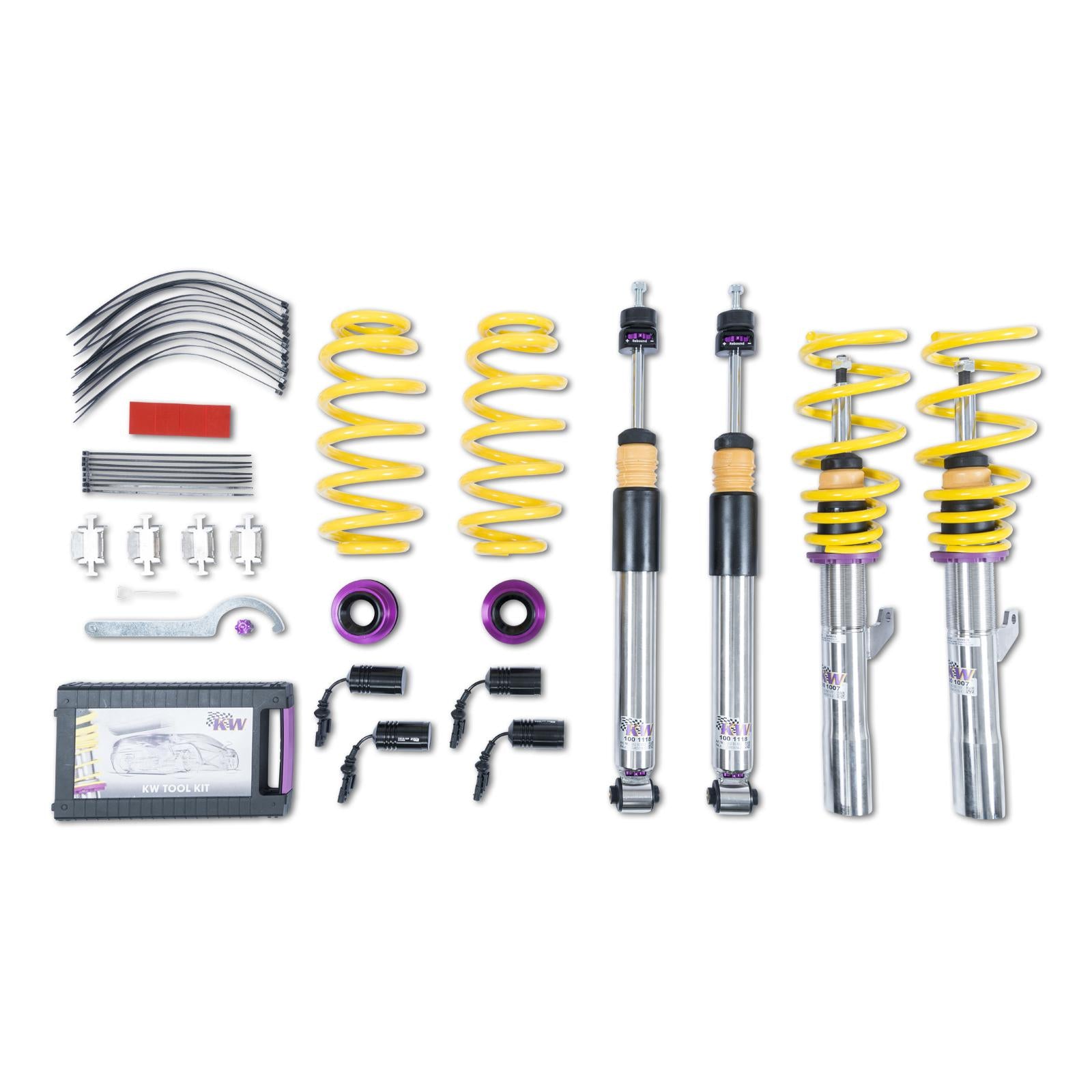KW Coilover suspension V3 inox (incl. deactivation for electronic dampers) VW TIGUAN (AD1) 01/2016- (352800BD)