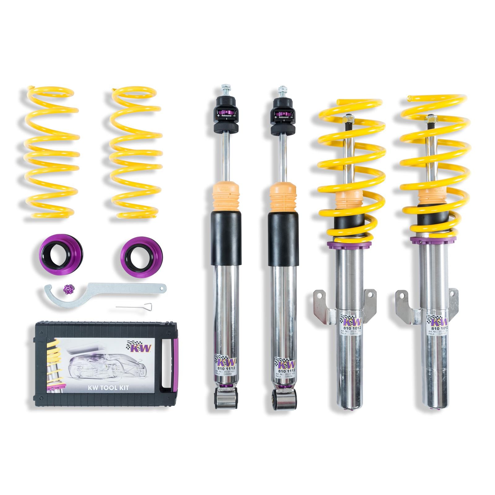 KW Coilover suspension V3 inox VW Polo (AW1, BZ1) 06/2017-